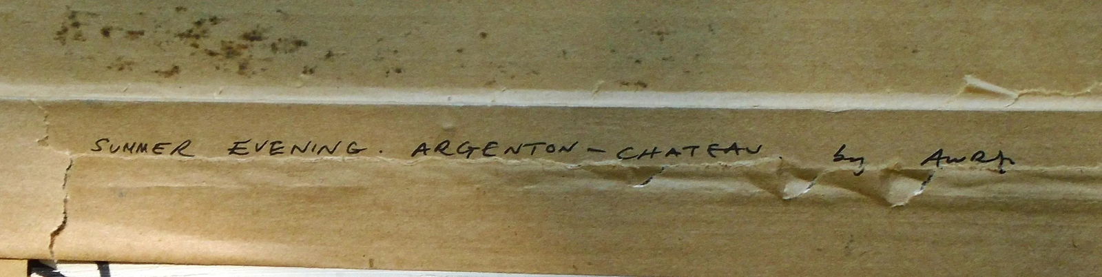 Summer Evening, Argenton Chateau Original Oil Painting, Framed - 8