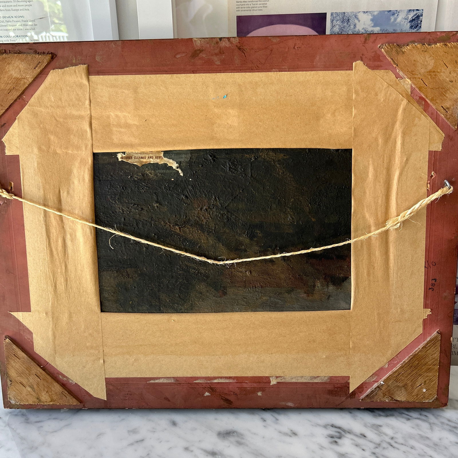 Oil on Canvas Painting in Classic Gilt Frame Signed - 12