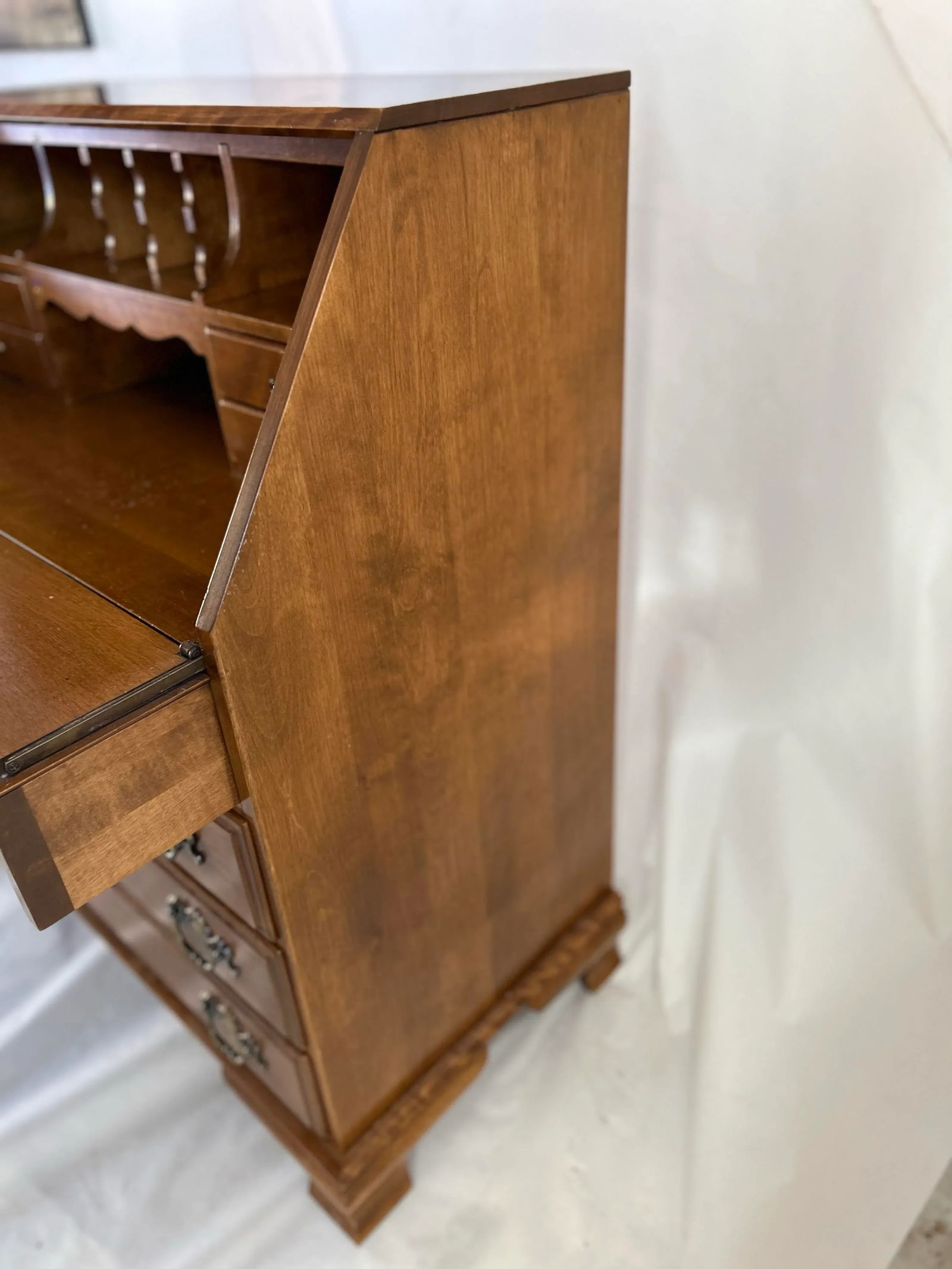 Vintage Ethan Allen Maple Hardwood Secretary - 10