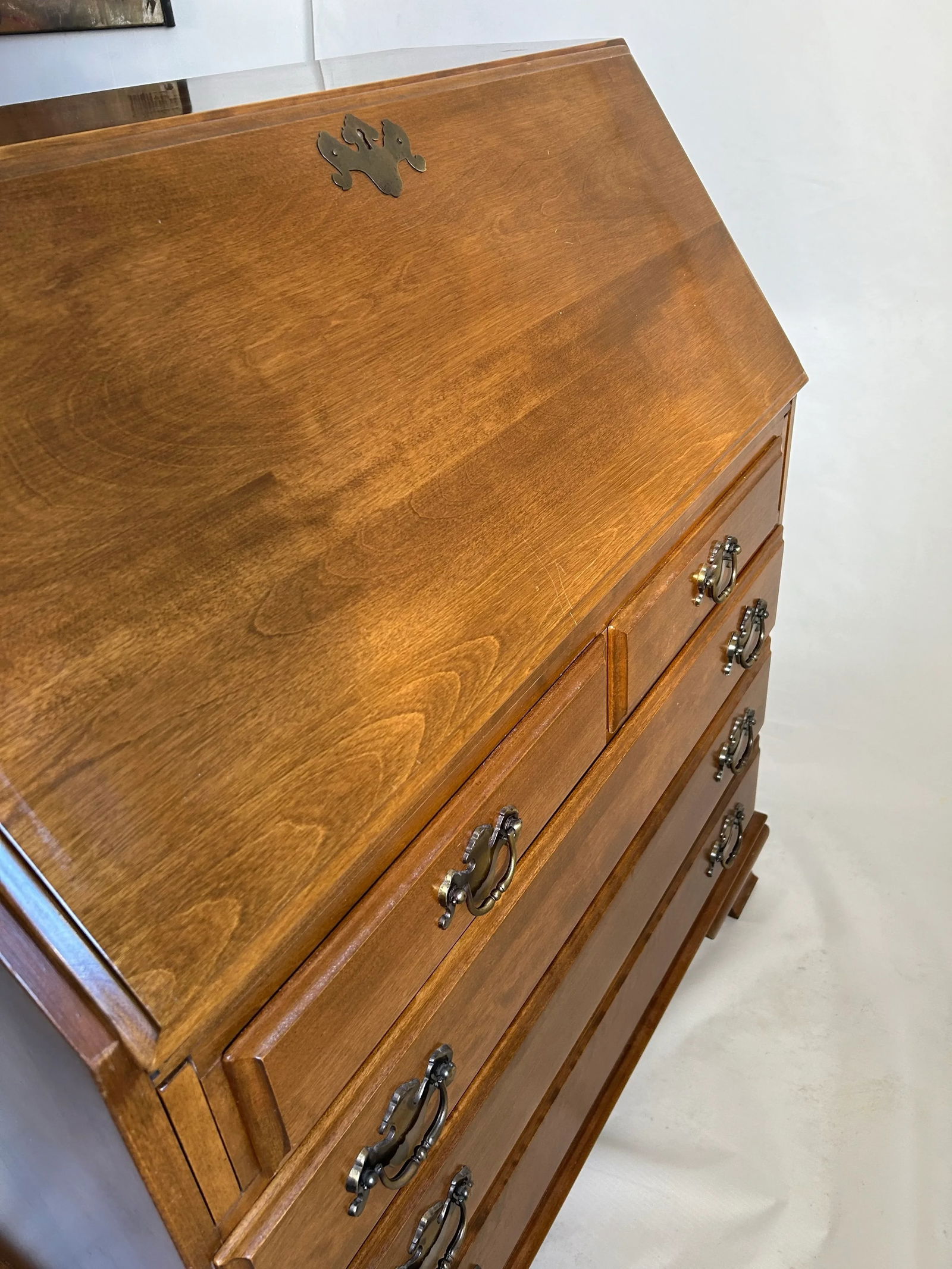 Vintage Ethan Allen Maple Hardwood Secretary - 9