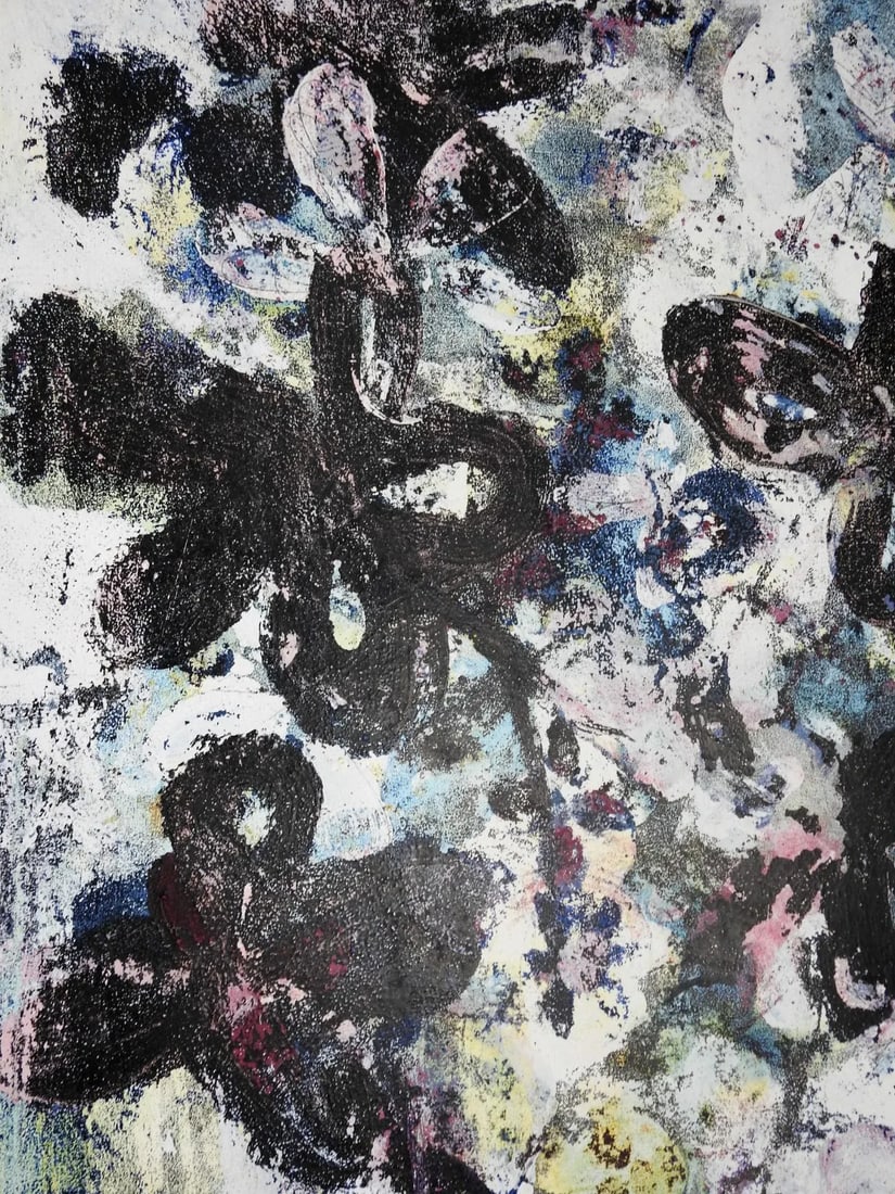 Louis Gutierrez Mid-Century Modernism Flowers Still Life Painting - 8