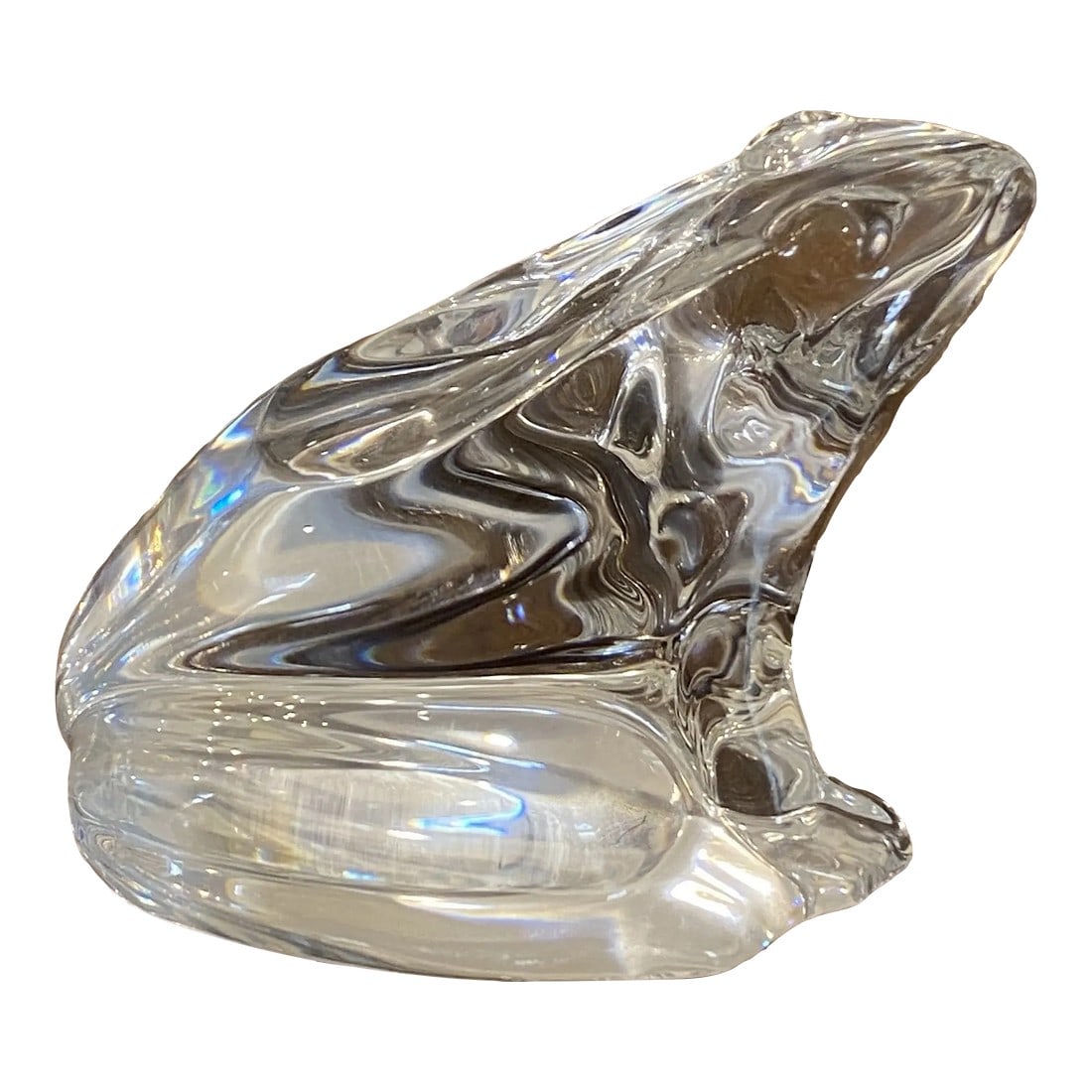 Baccarat Crystal Frog: Wonderful Baccarat crystal frog in mint condition. Condition: Original Condition Unaltered; Some Imperfections; Mint condition Dimensions: Height: 2.75 in. Width: 3.5 in. Depth: 4 in. Category: Models