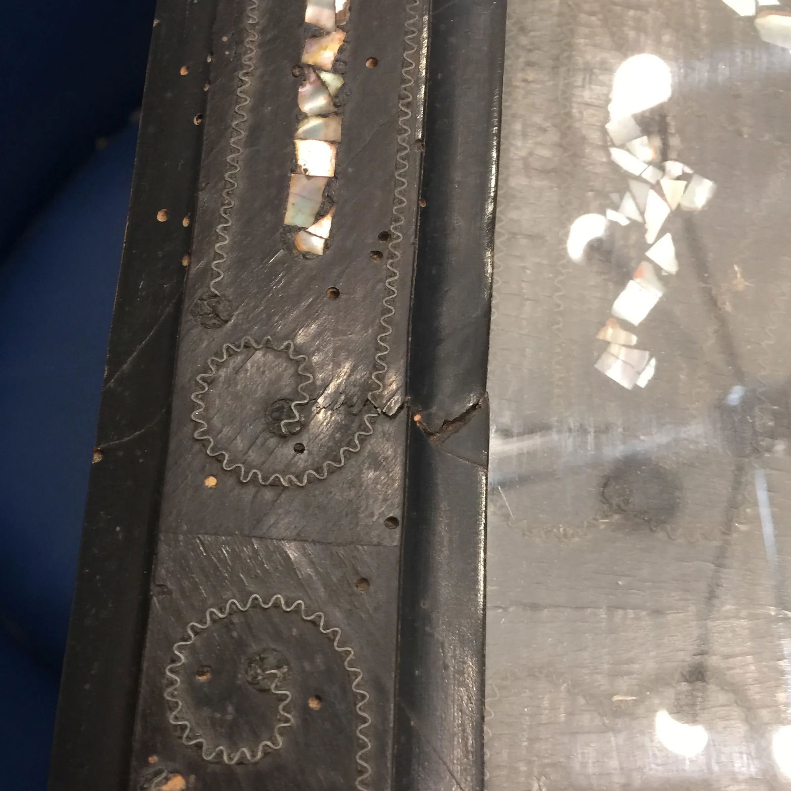 Napoleon III Ebony and Mother of Pearl Inlay Wall Clock - 10