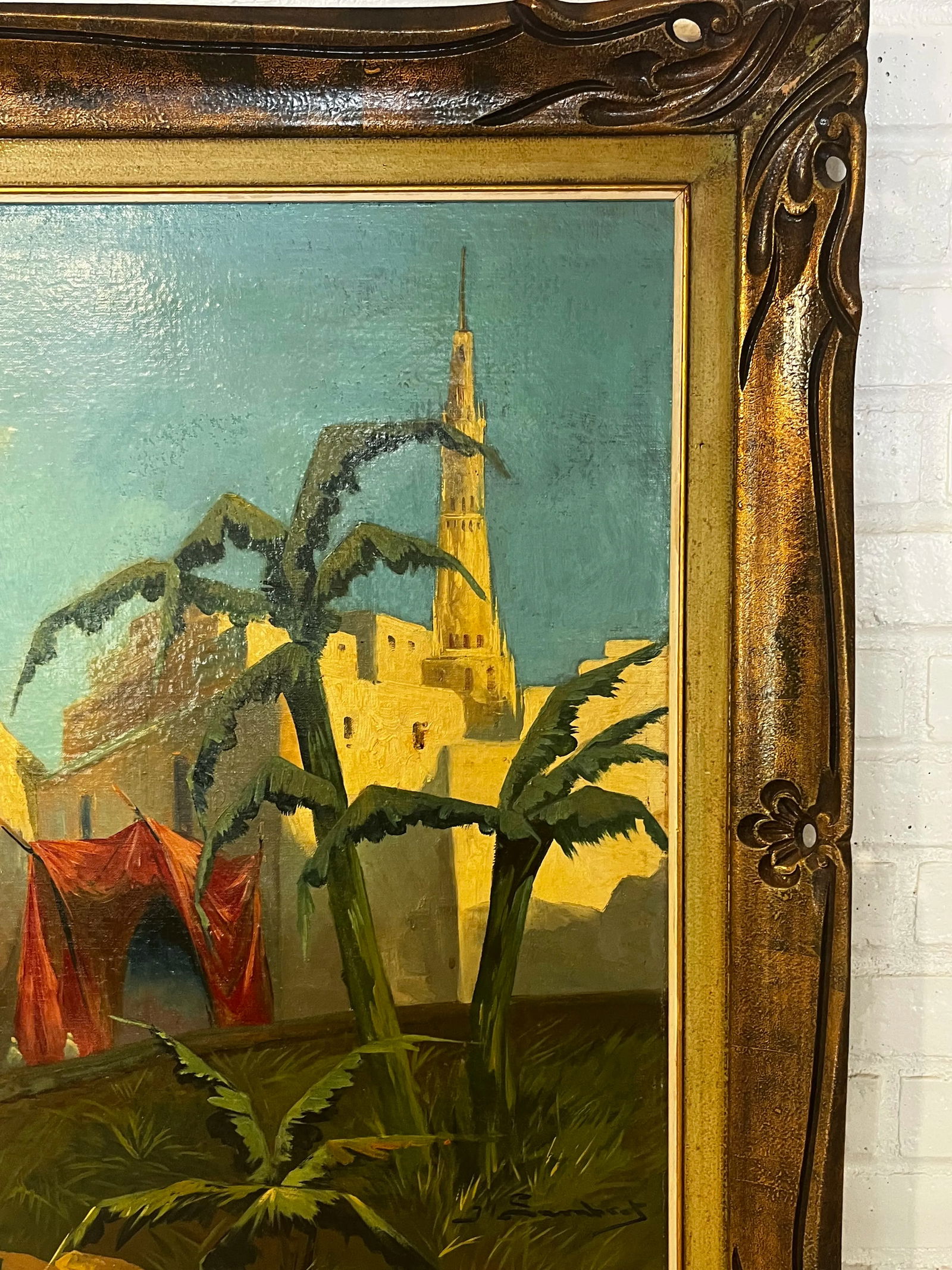 Vintage Orientalist Painting - 5