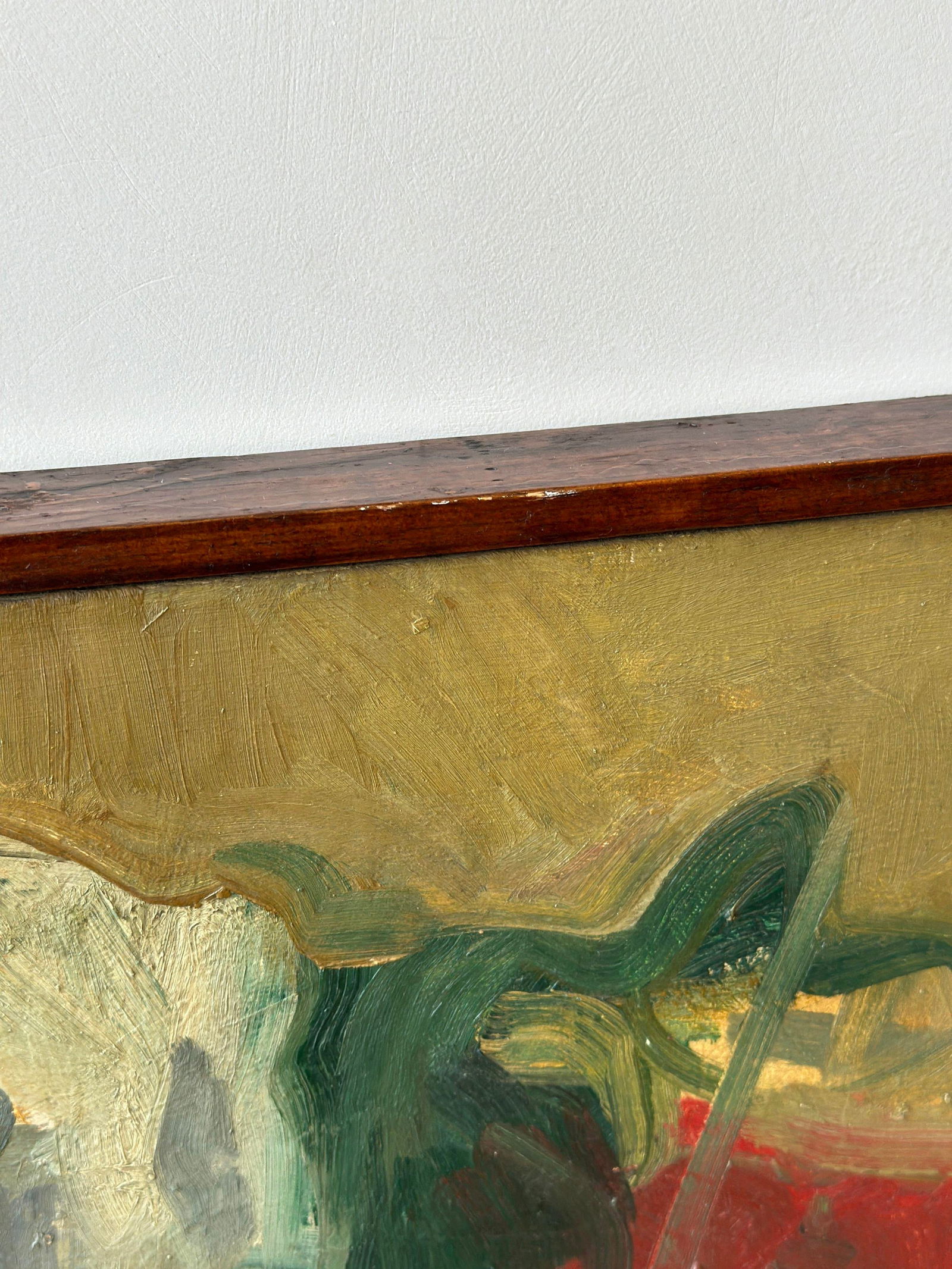 Vintage Large-Scale Still Life Painting on Canvas With Nude Sculpture, Circa 1960s - 11