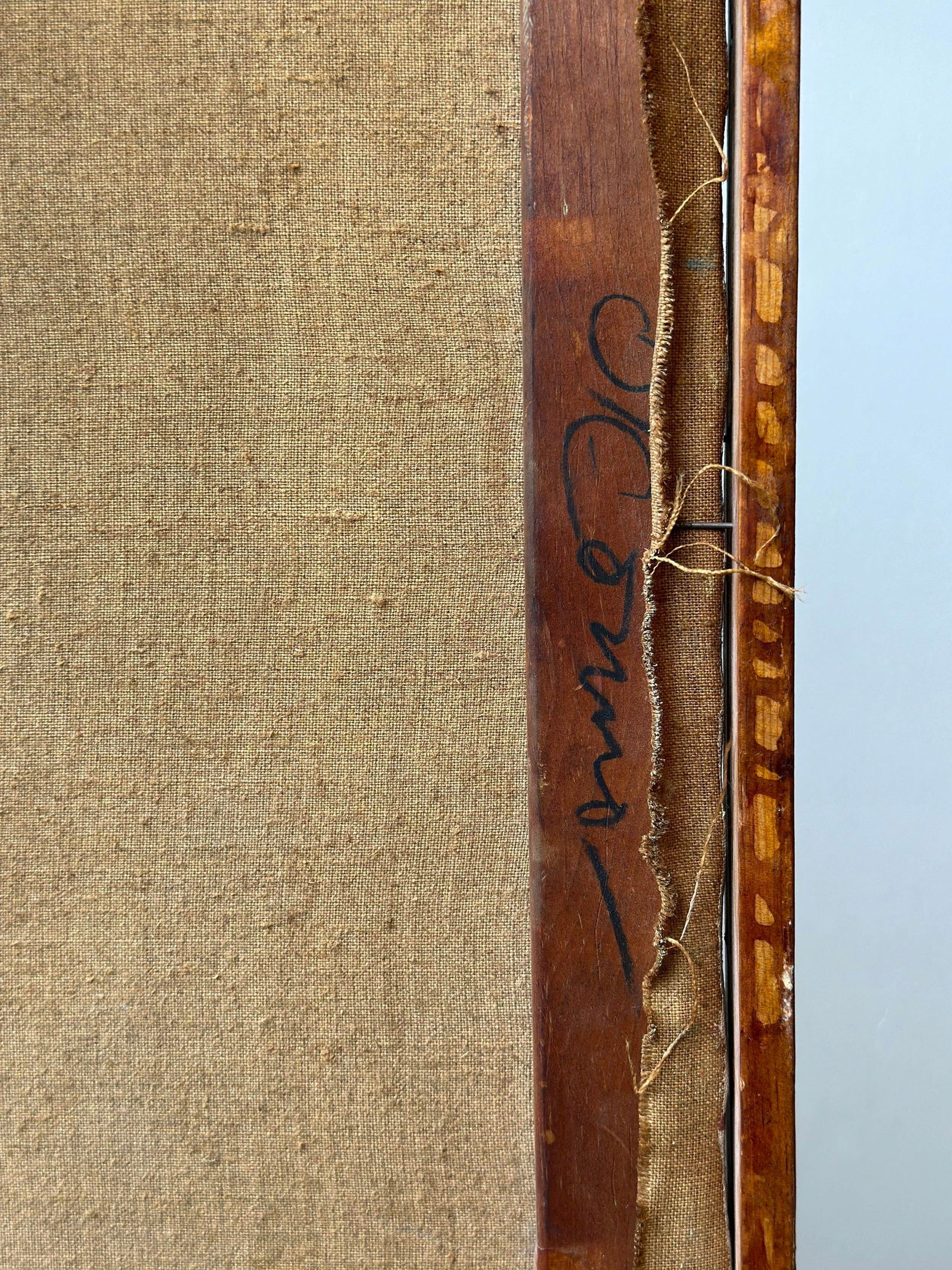 Vintage Large-Scale Still Life Painting on Canvas With Nude Sculpture, Circa 1960s - 12