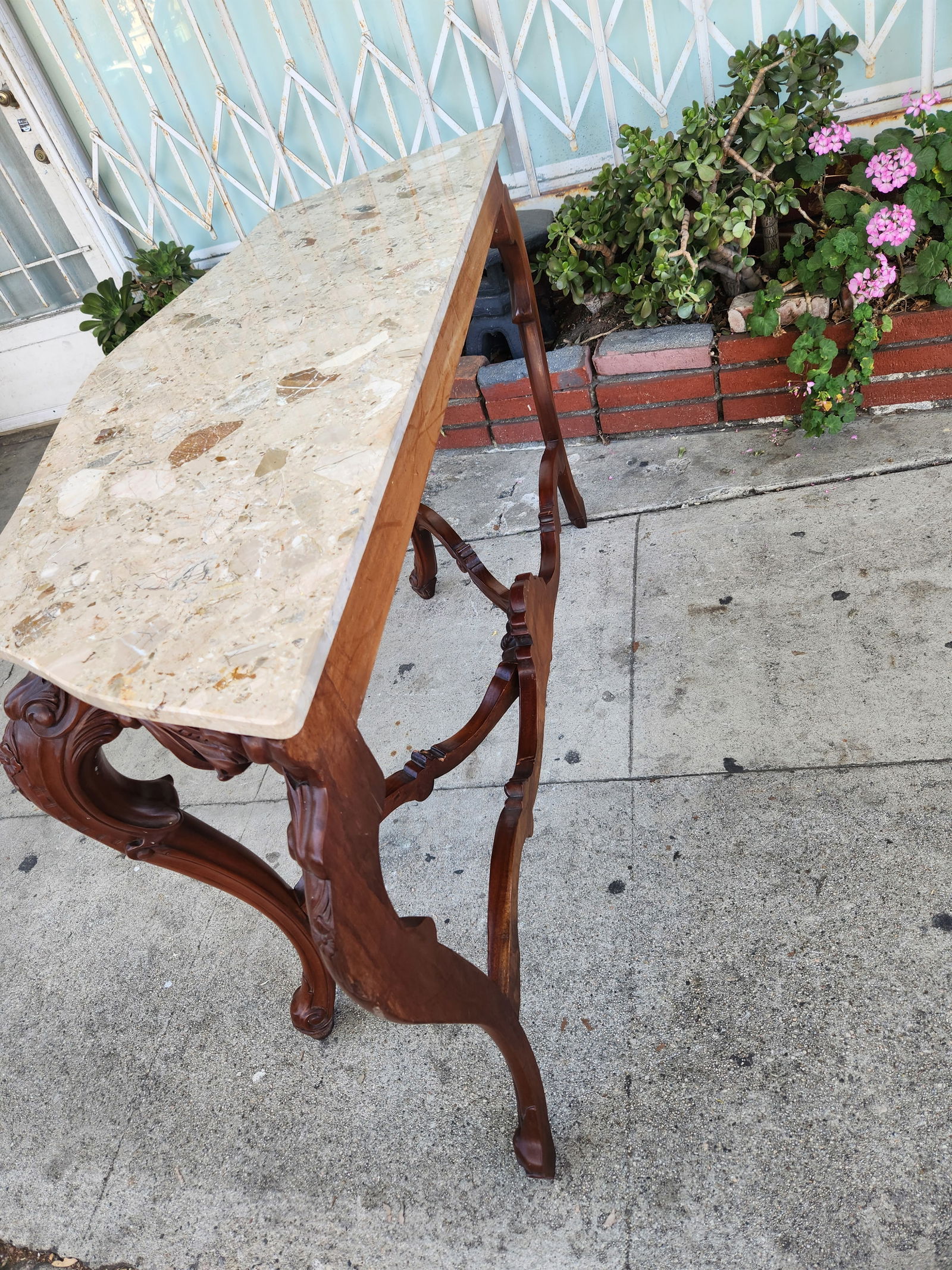1960s Console Table With Marble To - 10
