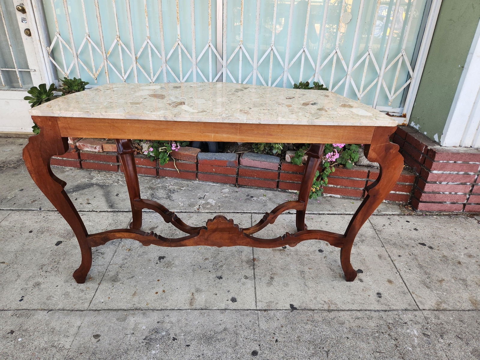 1960s Console Table With Marble To - 11