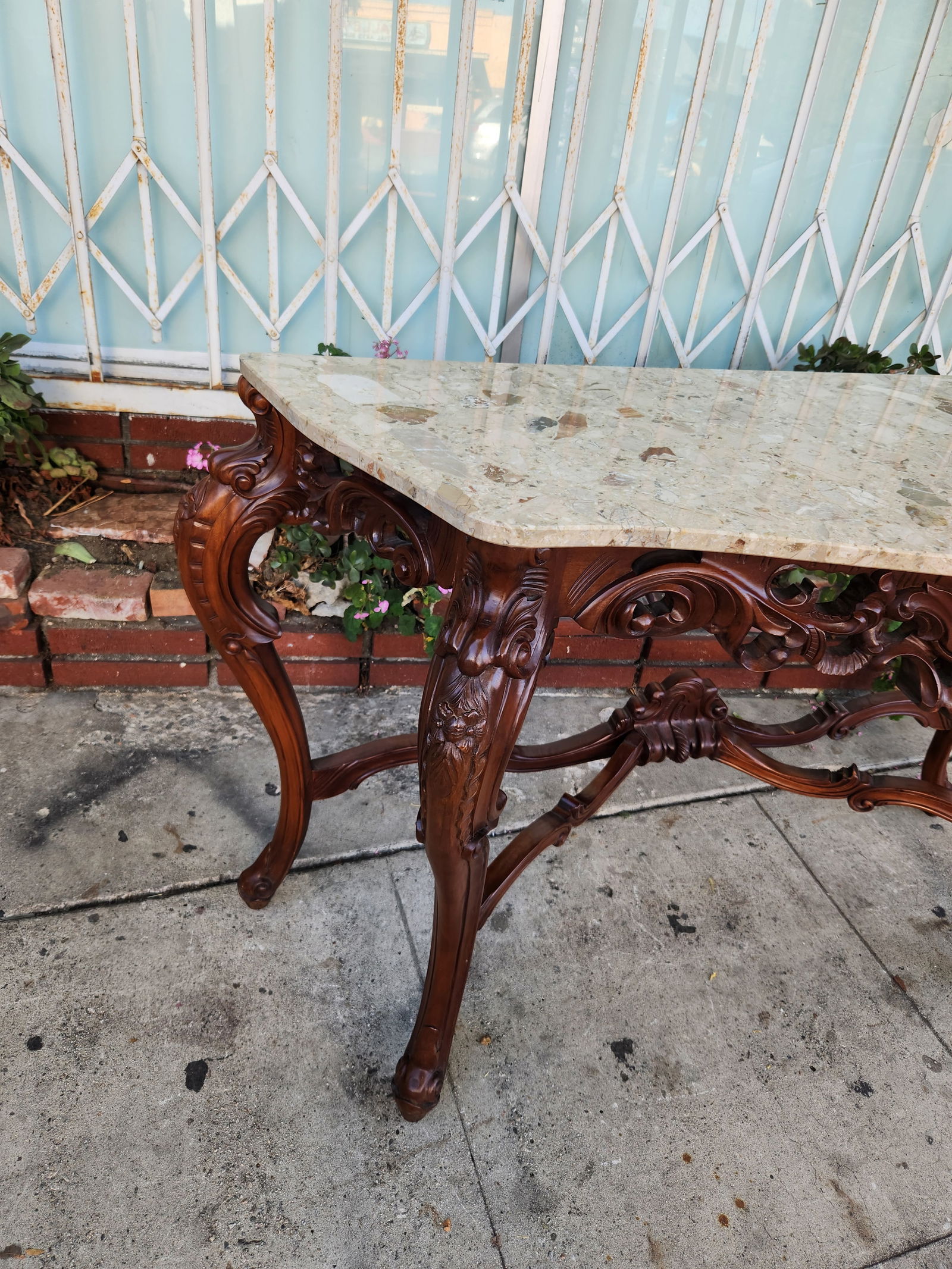 1960s Console Table With Marble To - 8