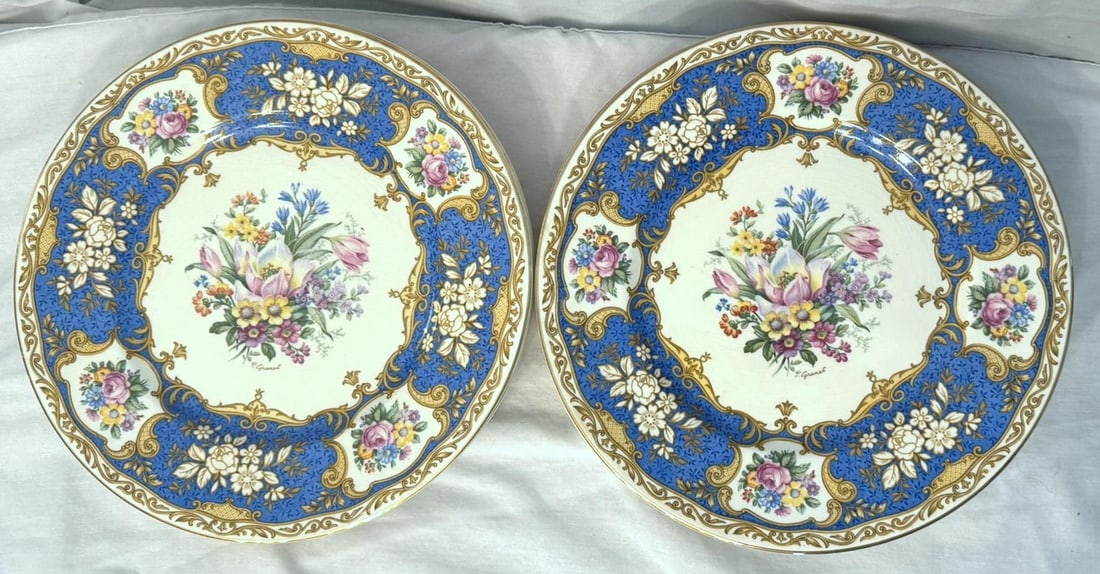 Early 20th Century Myott Dinner Plates - Set of 12 - 10