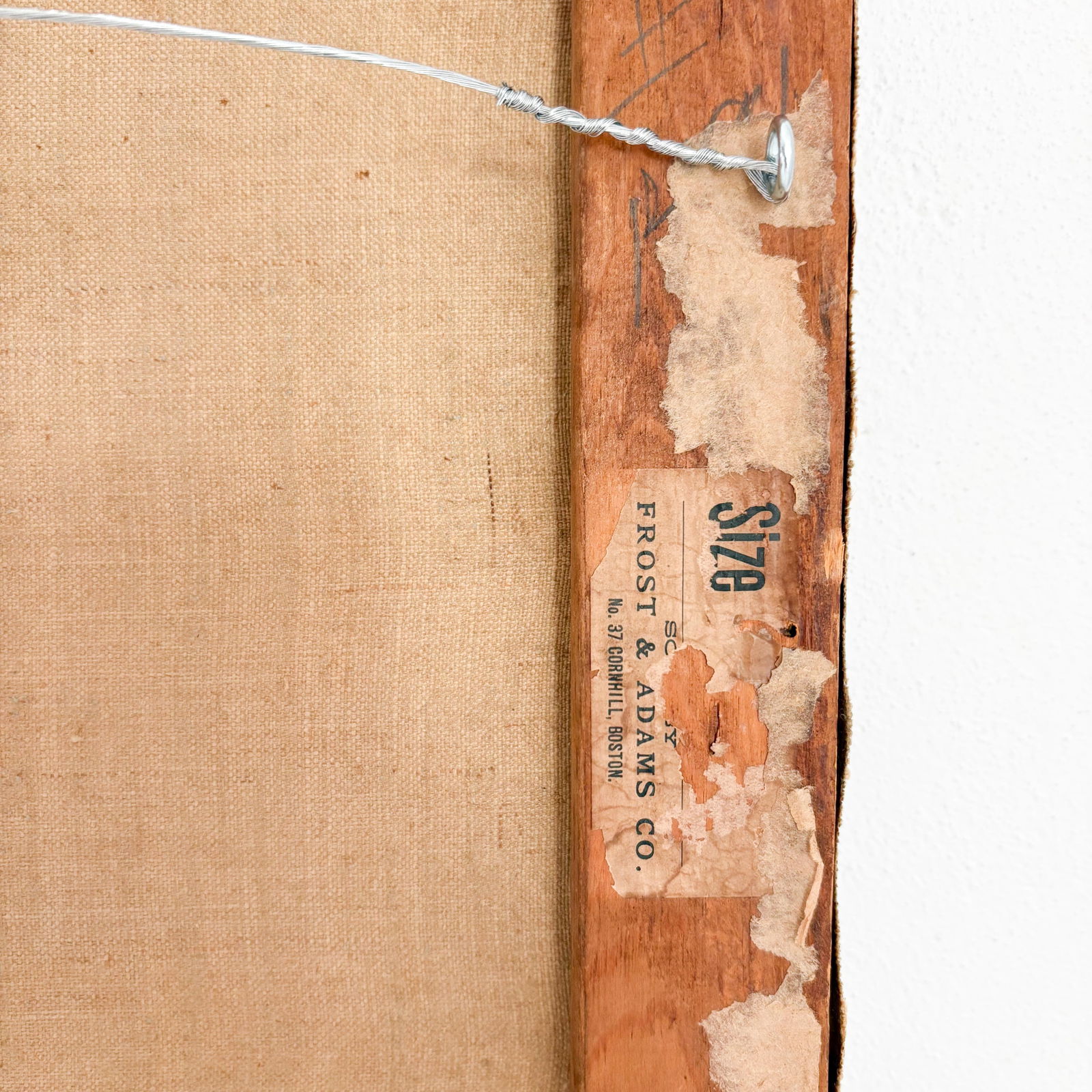 1920's Venice Italy Oil Painting, Vintage Stretched Canvas Oil Painting of Venice - 11