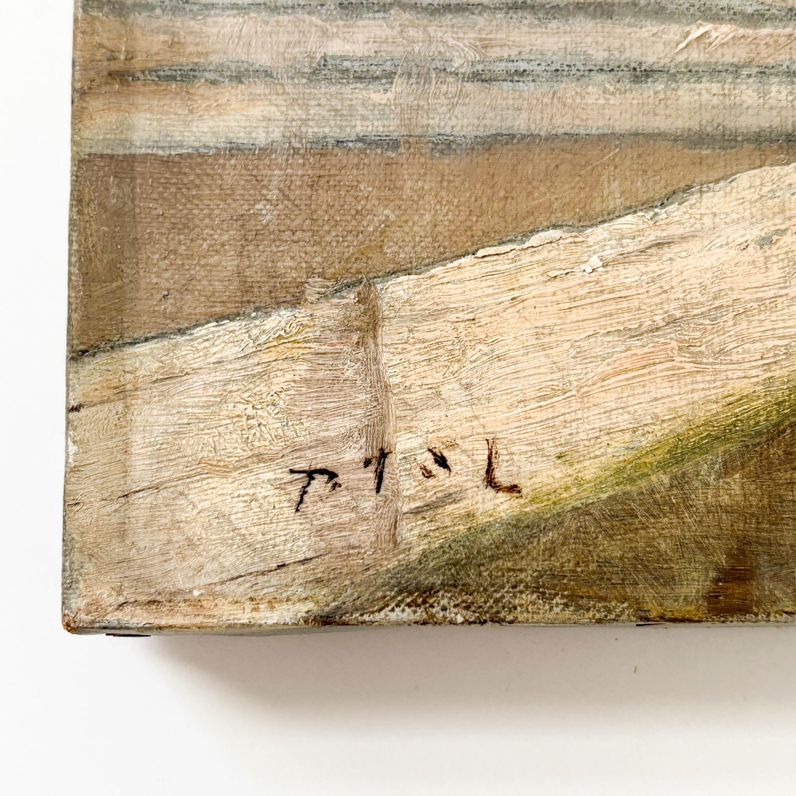 1920's Venice Italy Oil Painting, Vintage Stretched Canvas Oil Painting of Venice - 2