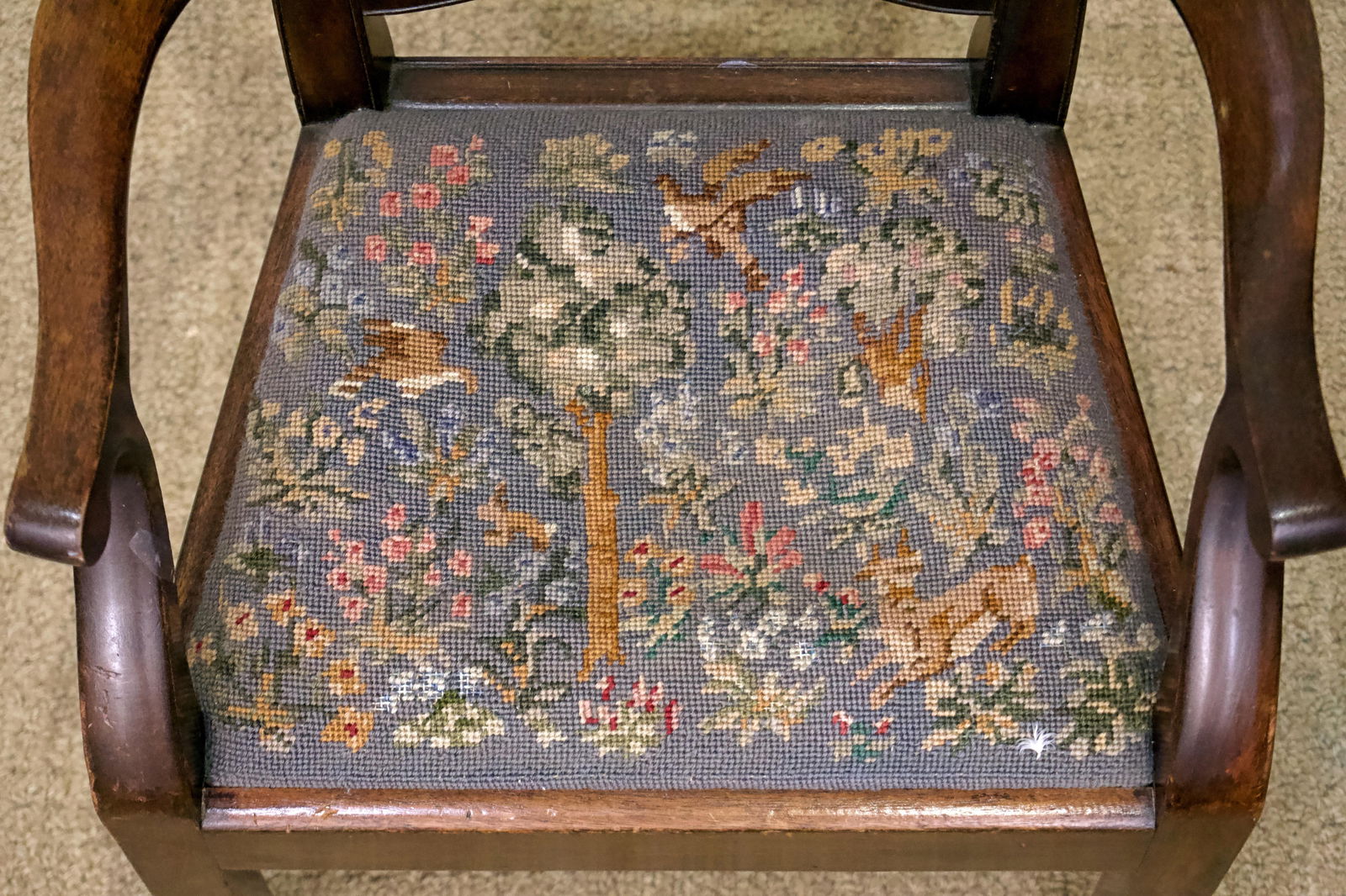 George III Mahogany Ladder Back Childs Armchair - 4