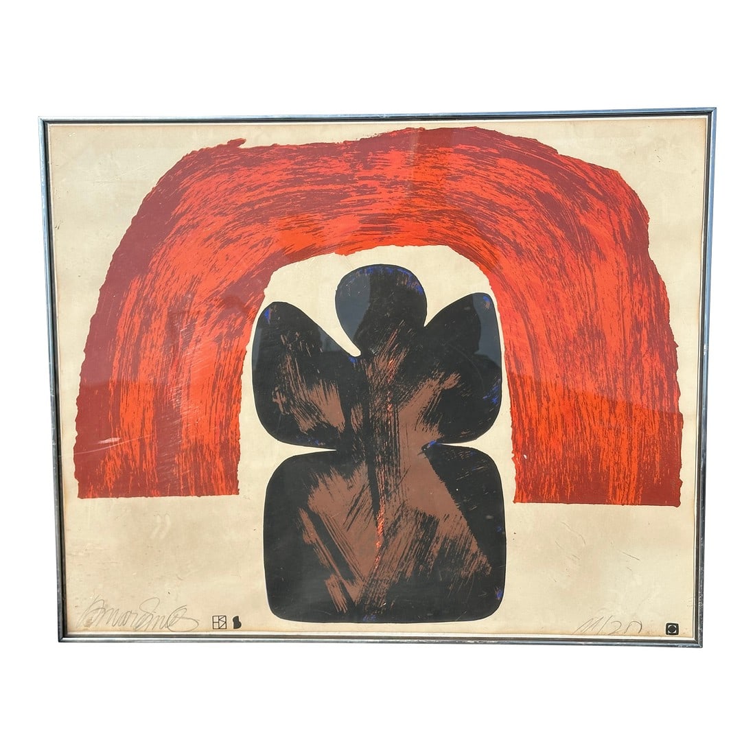 1960s Mid Century Modern Seriograph Olympus Graphicus Signed 11/200 (1 of 4)