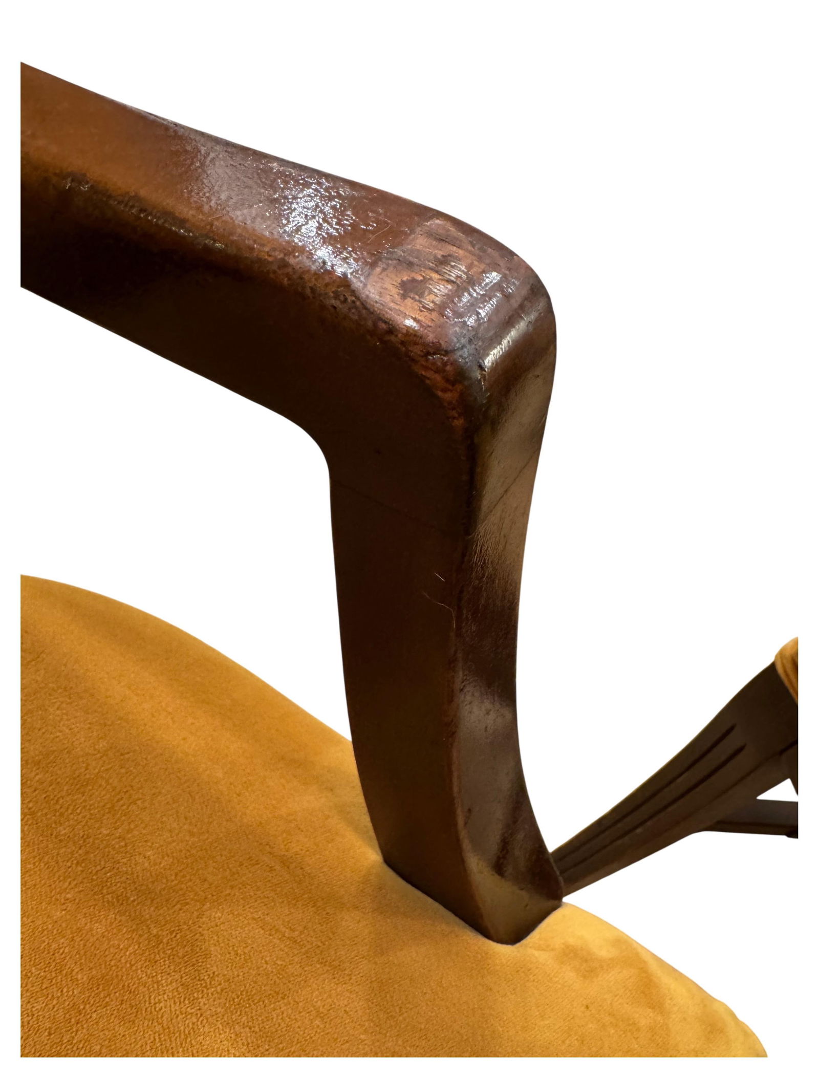 Mid 20th Century Mid-Century Modern Mahogany Upholstered Arm Chairs, a Pair - 11