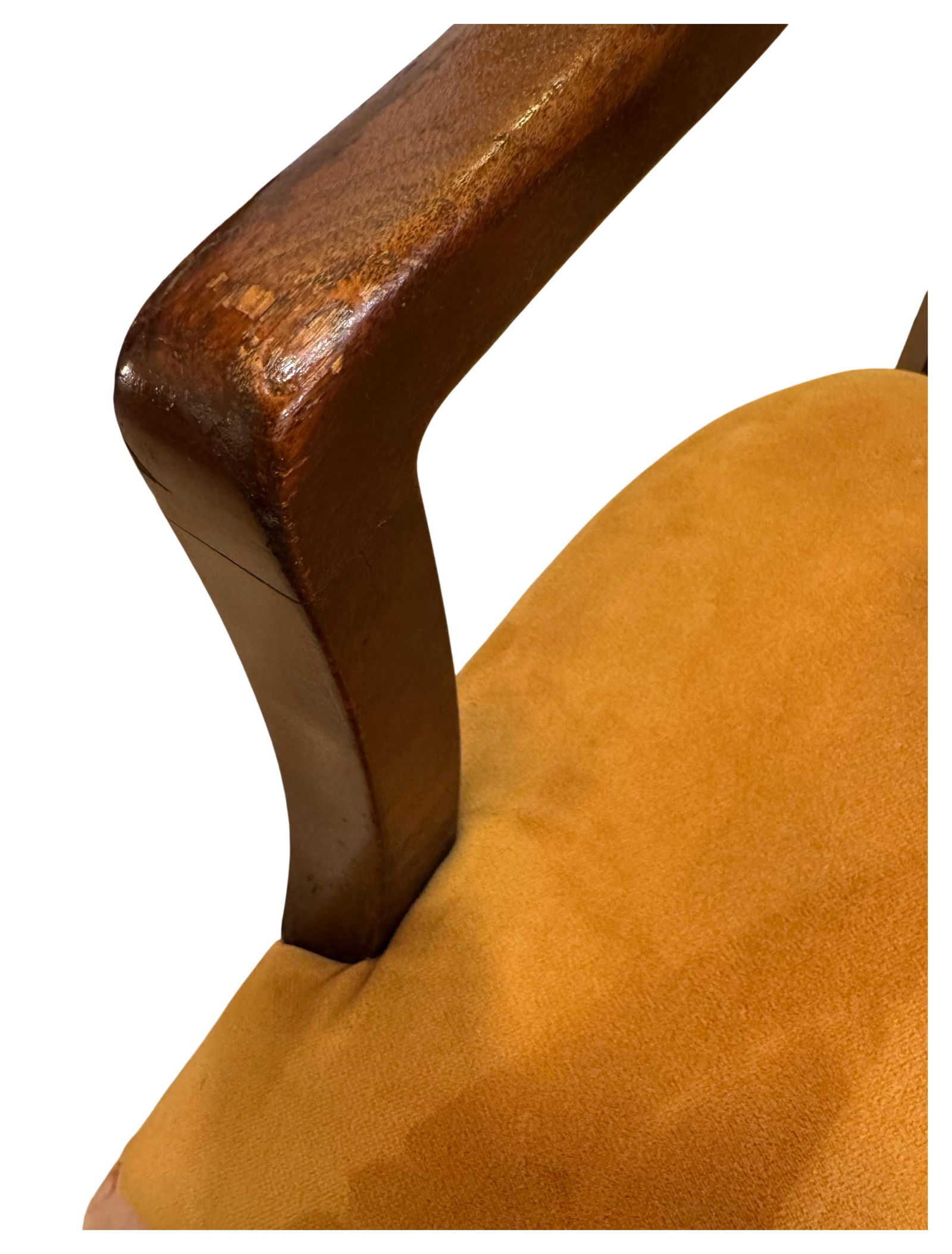 Mid 20th Century Mid-Century Modern Mahogany Upholstered Arm Chairs, a Pair - 12