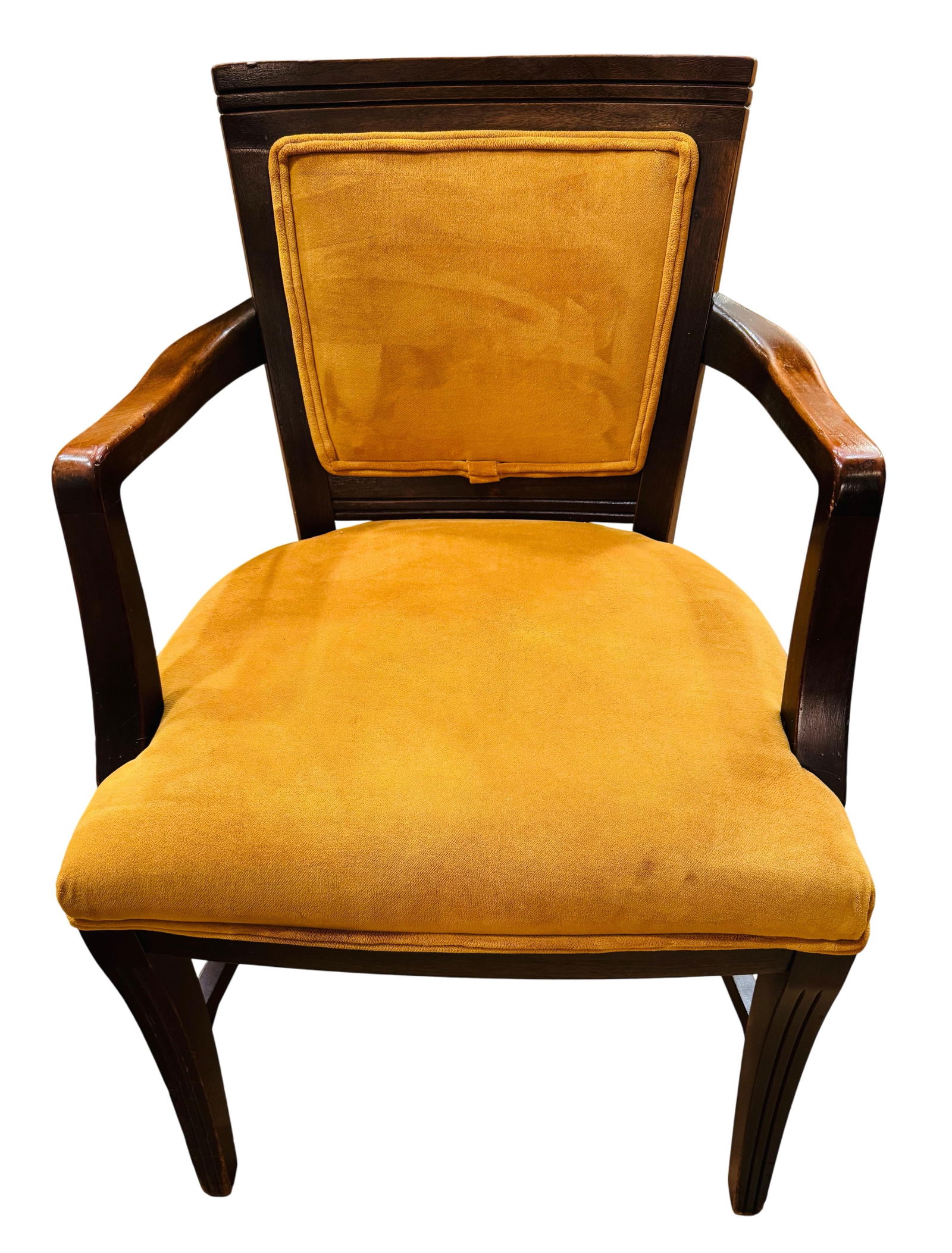Mid 20th Century Mid-Century Modern Mahogany Upholstered Arm Chairs, a Pair - 8