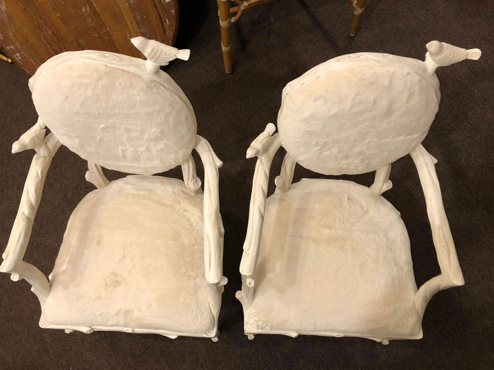 Children's Bird Motif Armchairs- A Pair - 2
