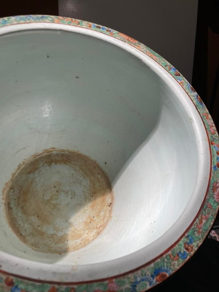 Antique Canton Famille Rose Planter - 7