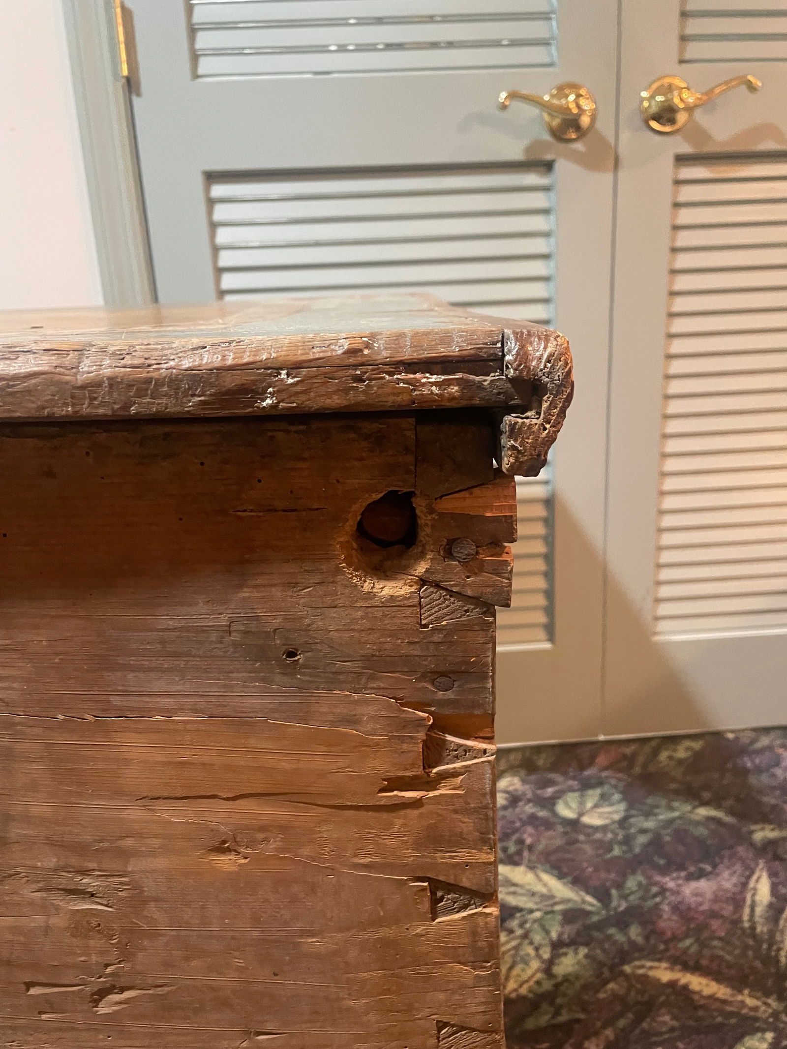 Blanket Chest Circa 1790-1810 - 7