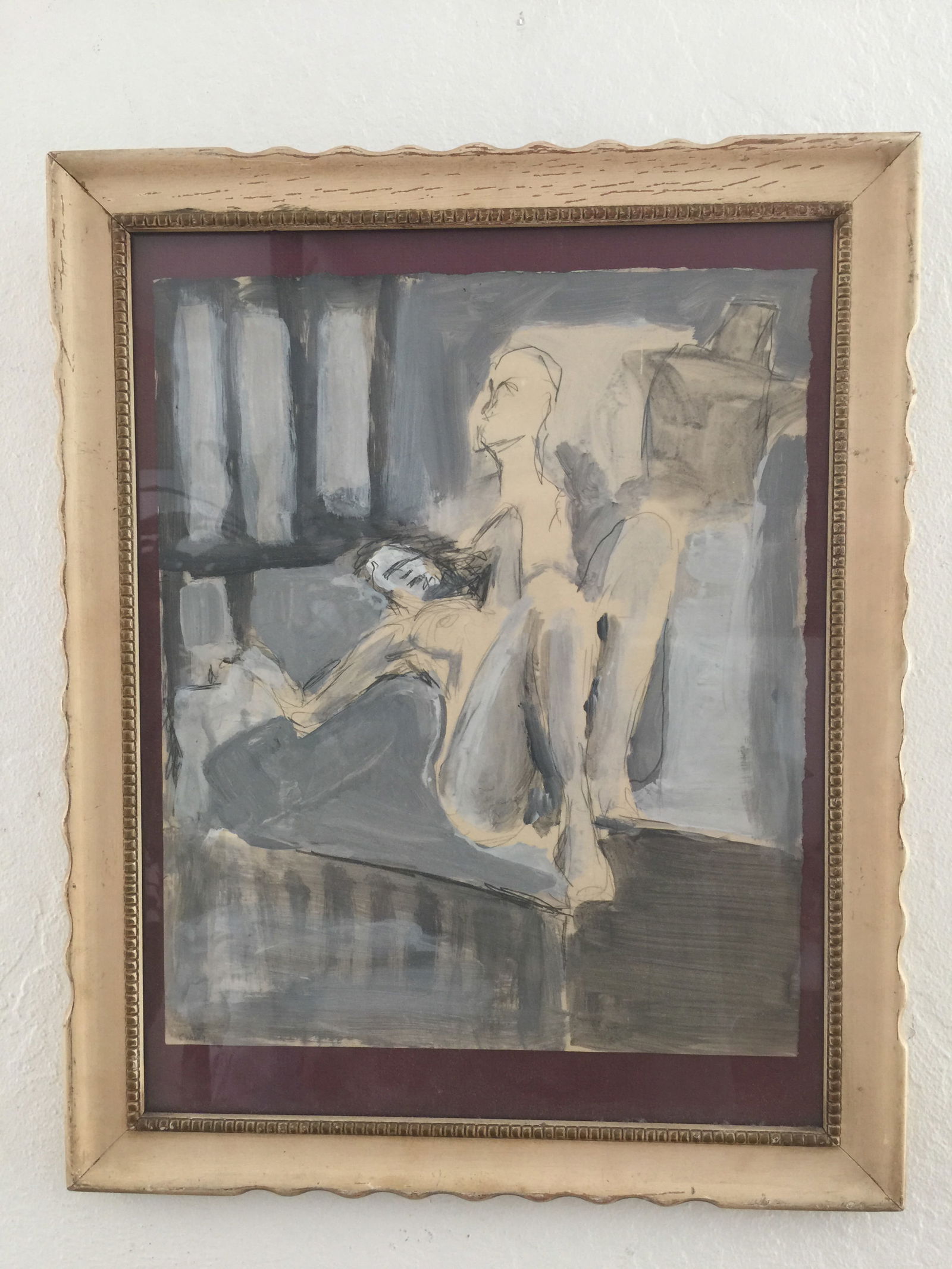 Charles Wesley Framed Painting on Paper - 4