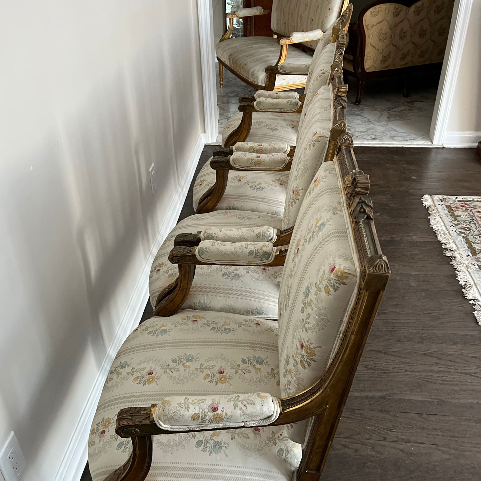 Antique 19th Century 5-Piece Salon Set - 8