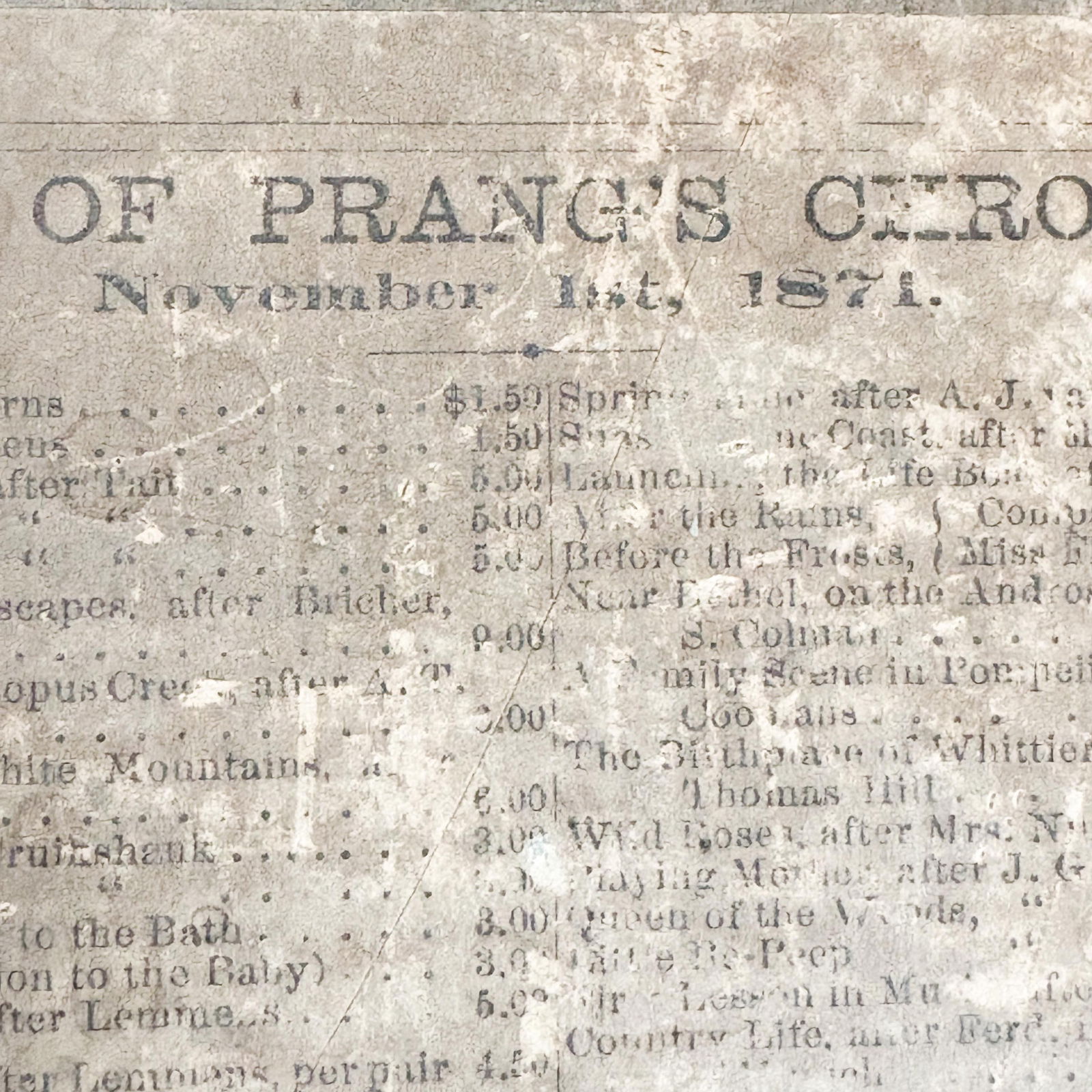 Alfred Thompson Bricher "Early Autumn on Esopus Creek" Framed Chromolithograph, 1871 L Prang & Co Pu - 11