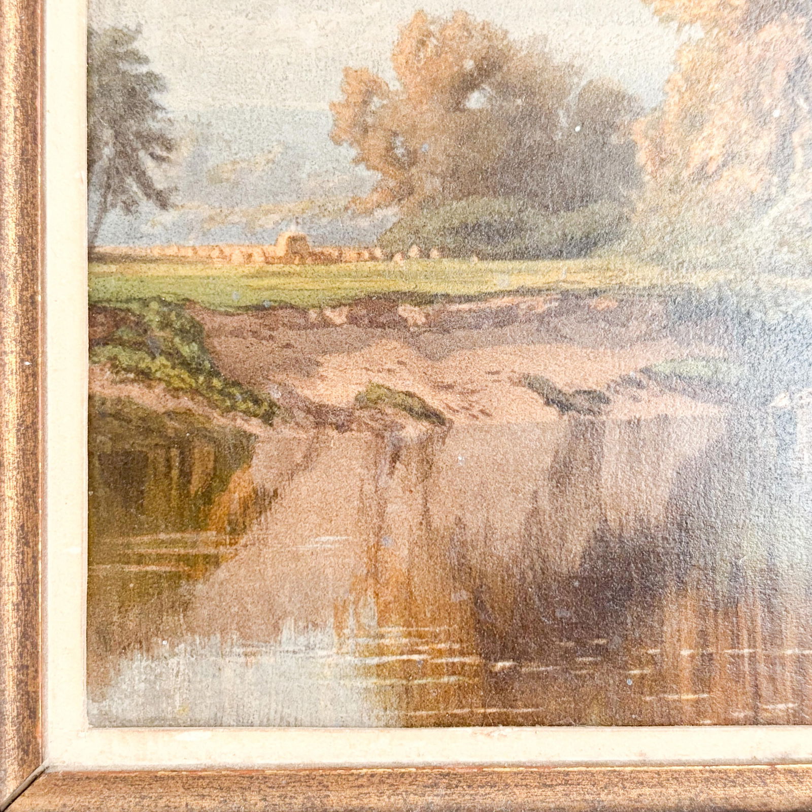 Alfred Thompson Bricher "Early Autumn on Esopus Creek" Framed Chromolithograph, 1871 L Prang & Co Pu - 7