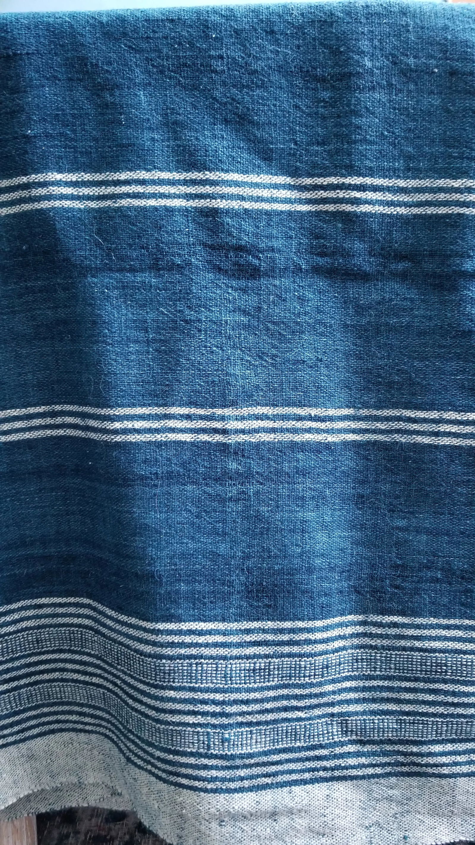 Indigo With Shell Kutch Throw - 5