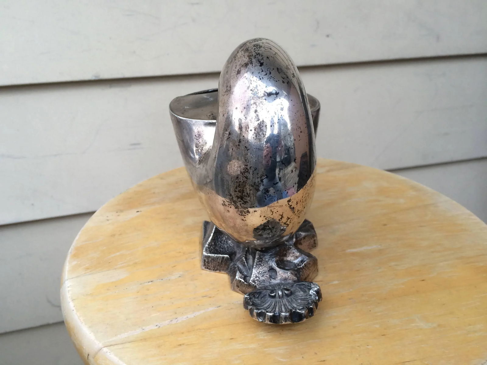 English Silver Plated Nautilus Shell Spoon Warmer - 5