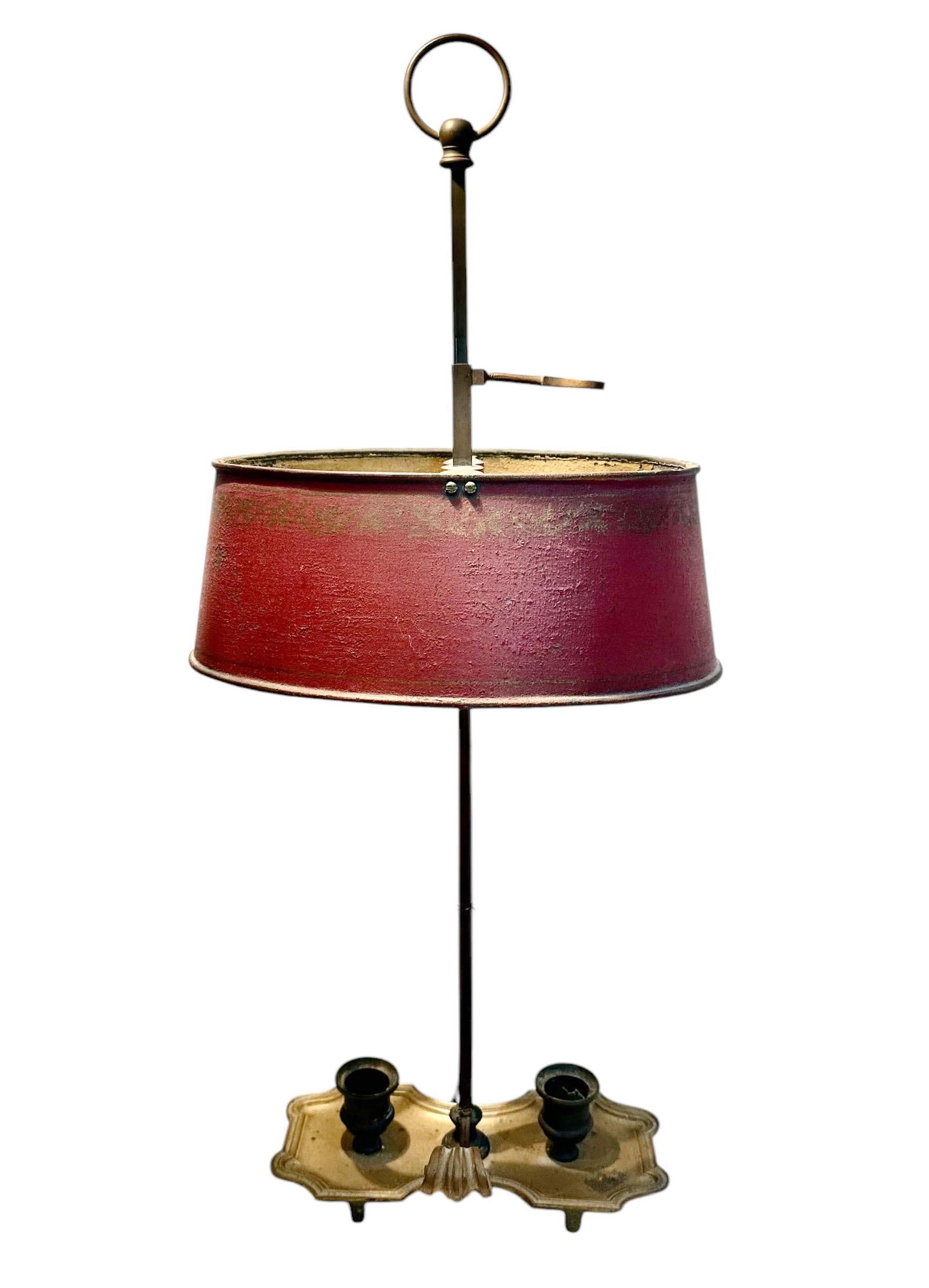 19th Century Early Napoleon III French Bouillotte Lamp - 9