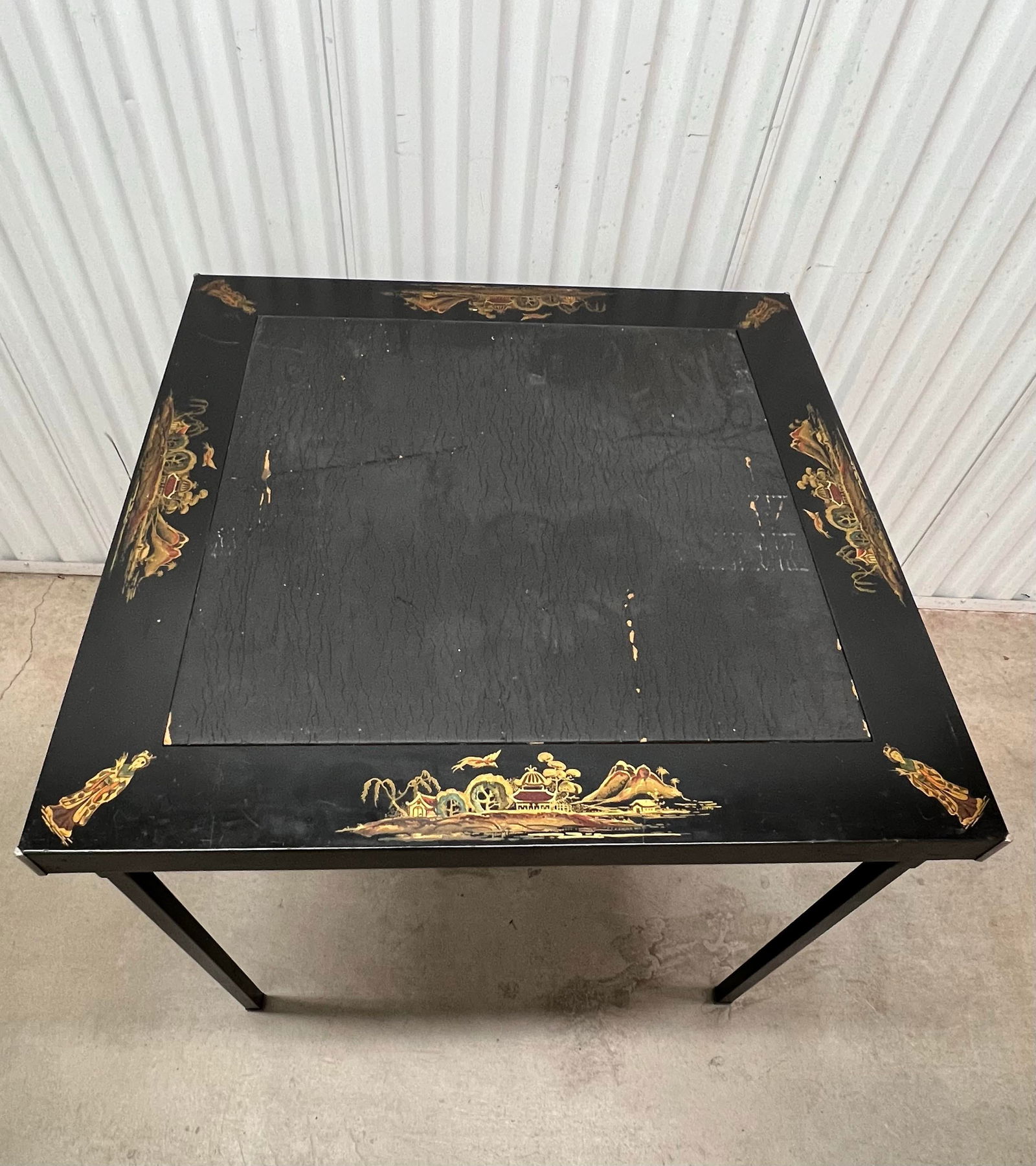 Antique Chinoiserie Card Game Table - 11