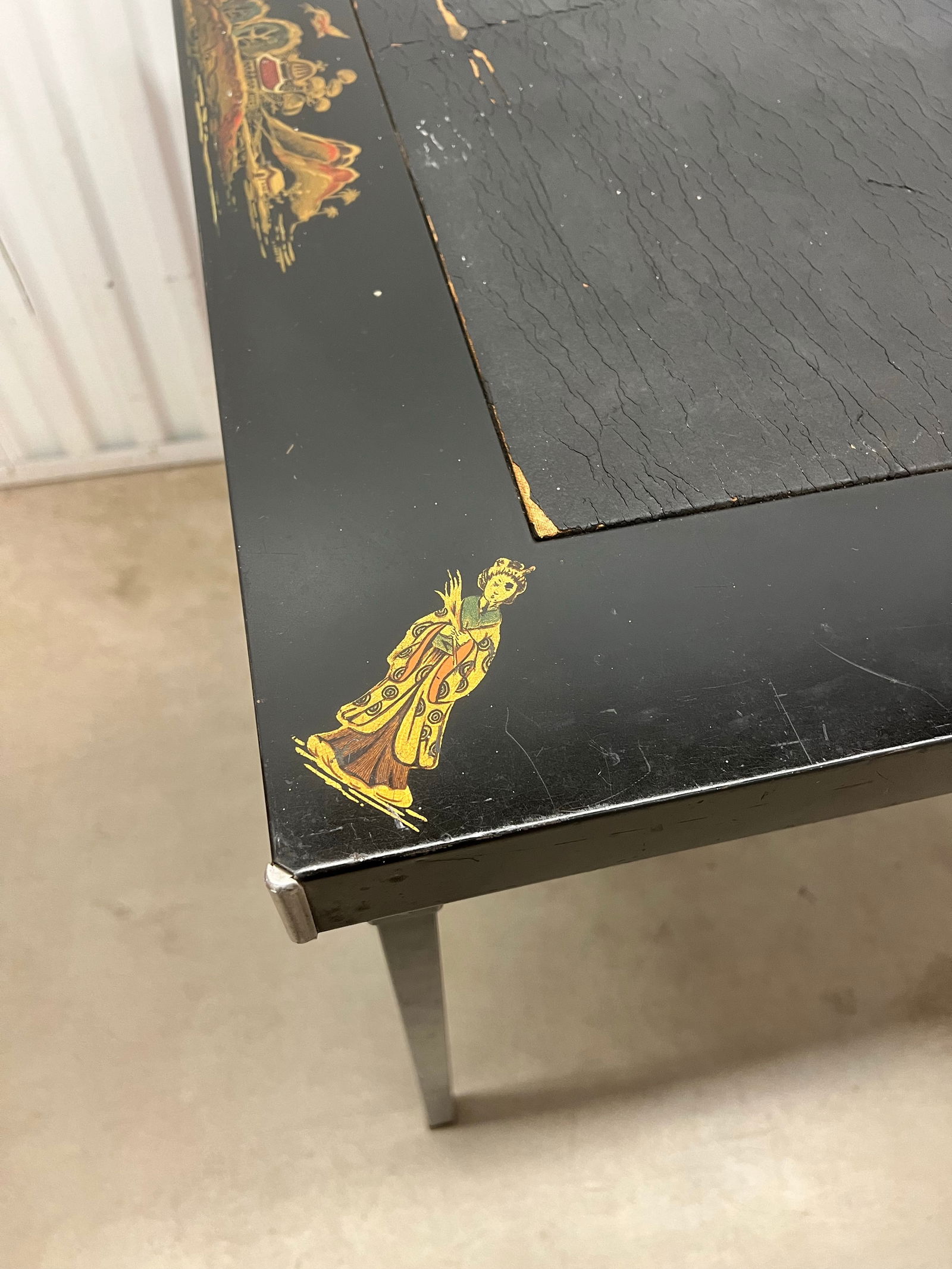 Antique Chinoiserie Card Game Table - 3