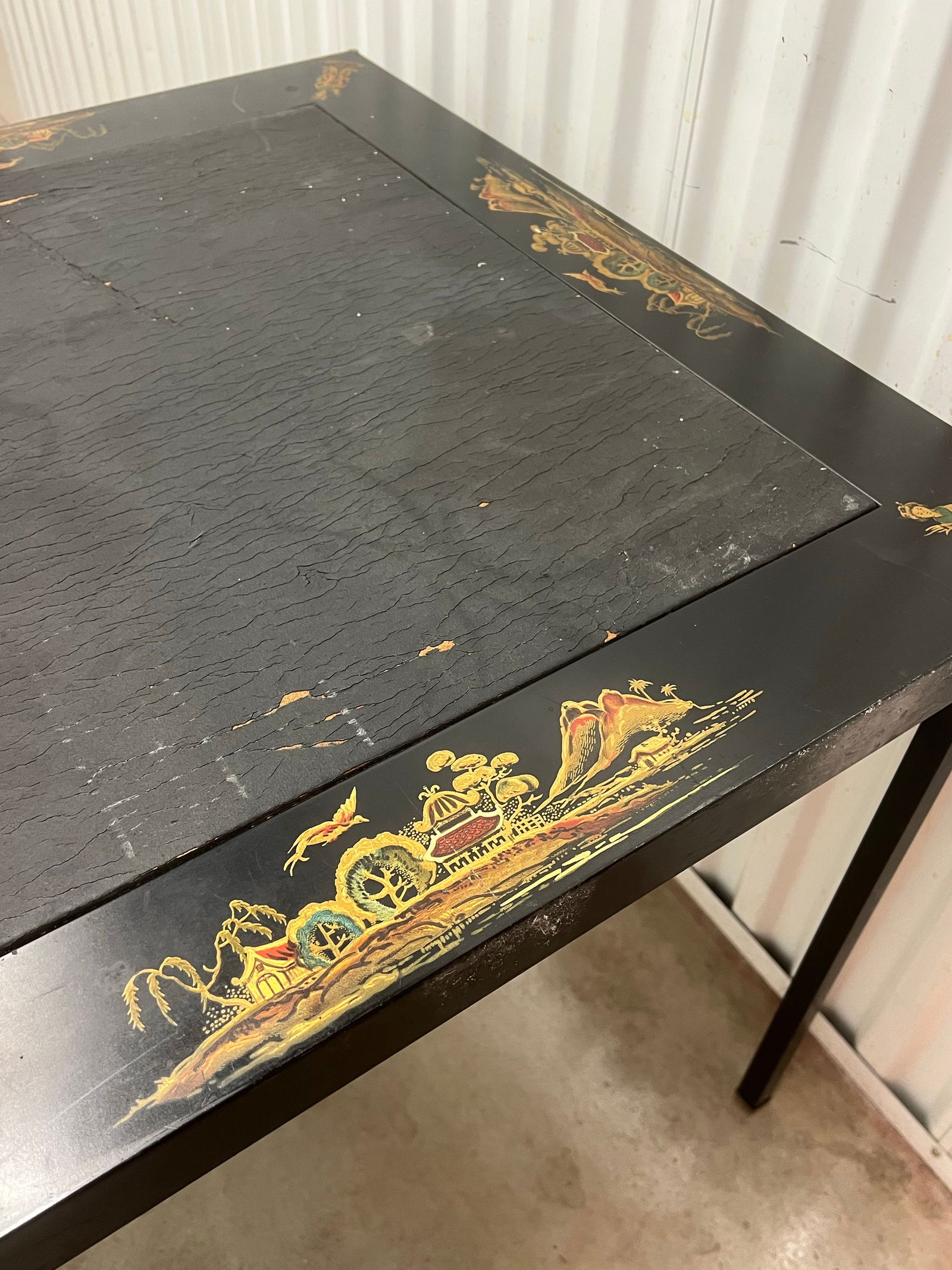 Antique Chinoiserie Card Game Table - 6
