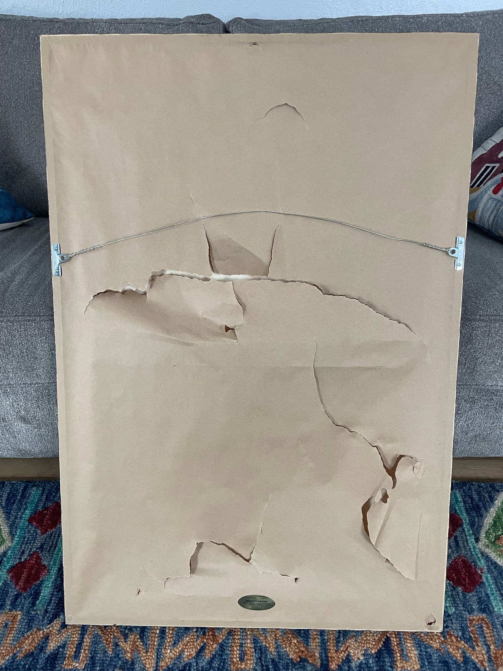 Large Abstract Oil Painting of Colorful Dots - 9