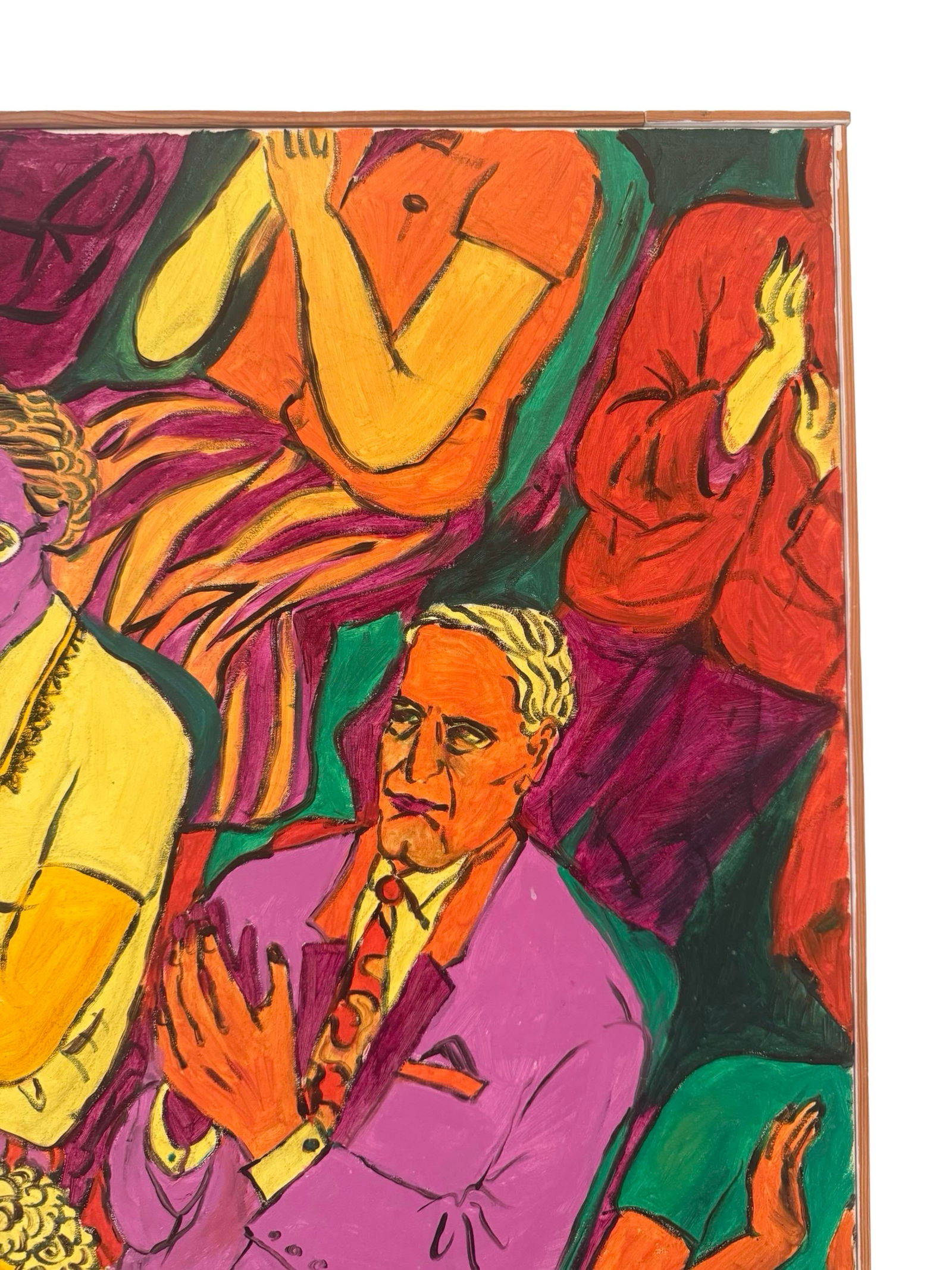 "Applause" - Expressive Contemporary Figurative Painting by Zhao, 1994 - 2