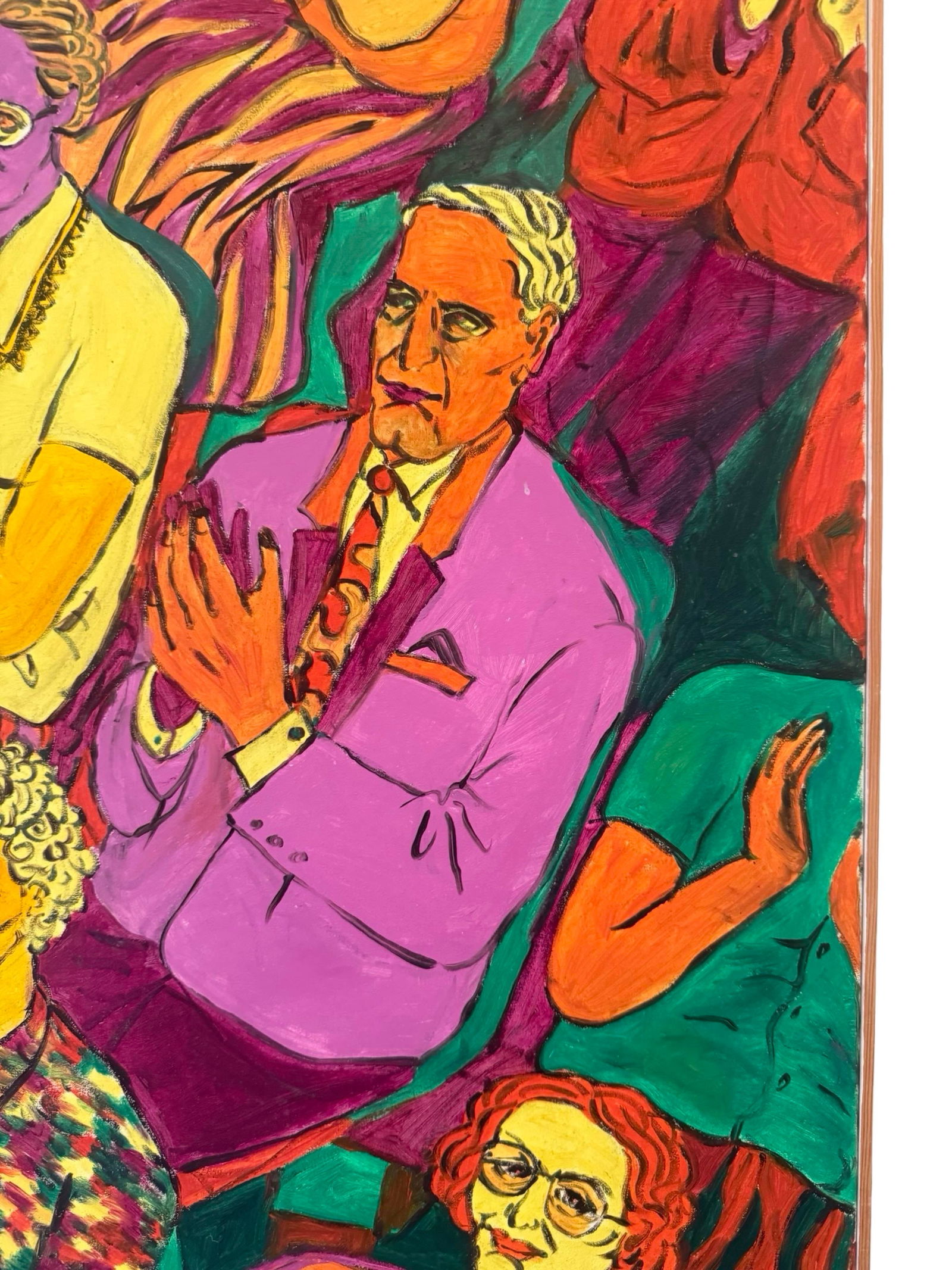 "Applause" - Expressive Contemporary Figurative Painting by Zhao, 1994 - 3