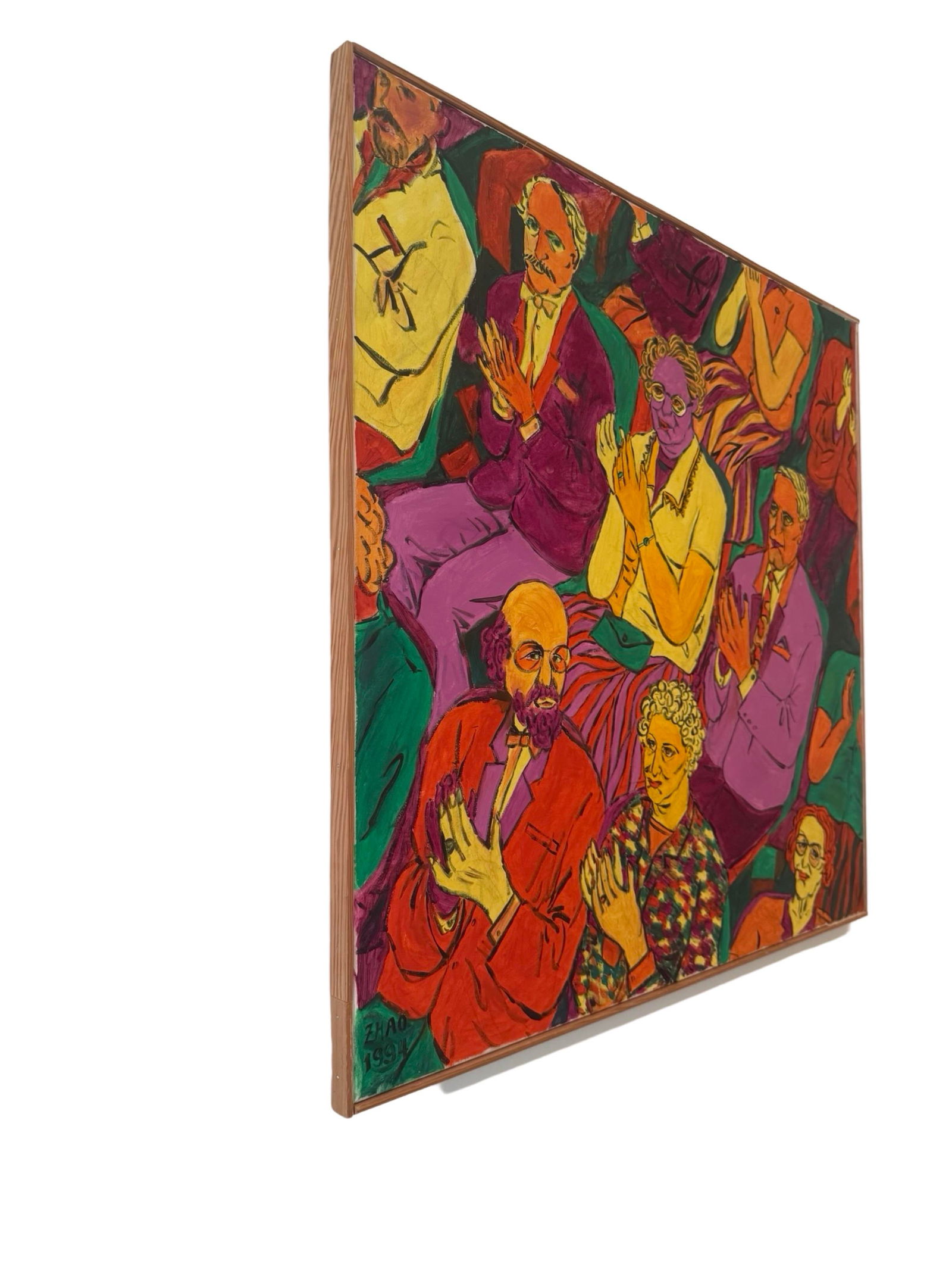 "Applause" - Expressive Contemporary Figurative Painting by Zhao, 1994 - 6