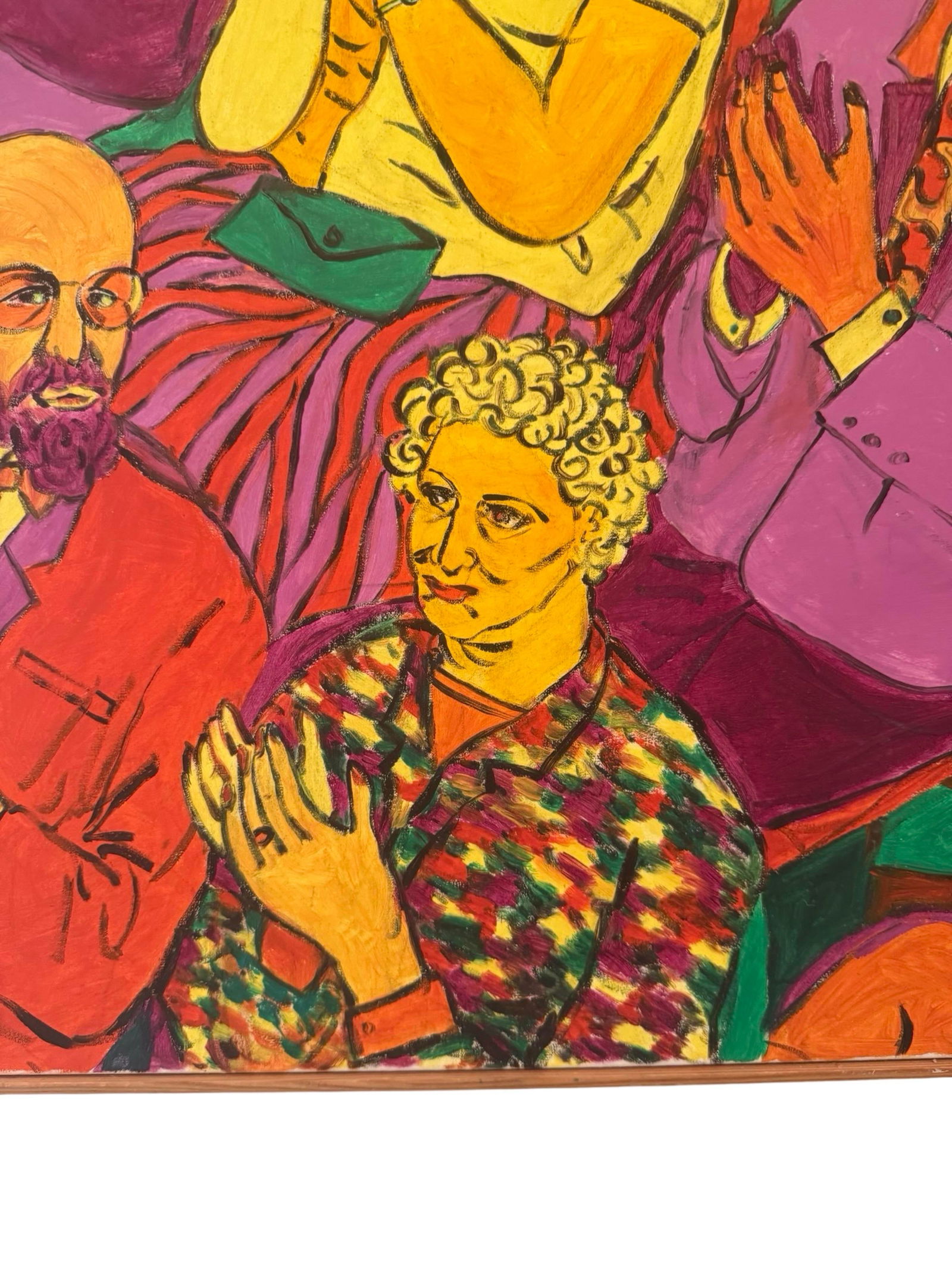 "Applause" - Expressive Contemporary Figurative Painting by Zhao, 1994 - 7