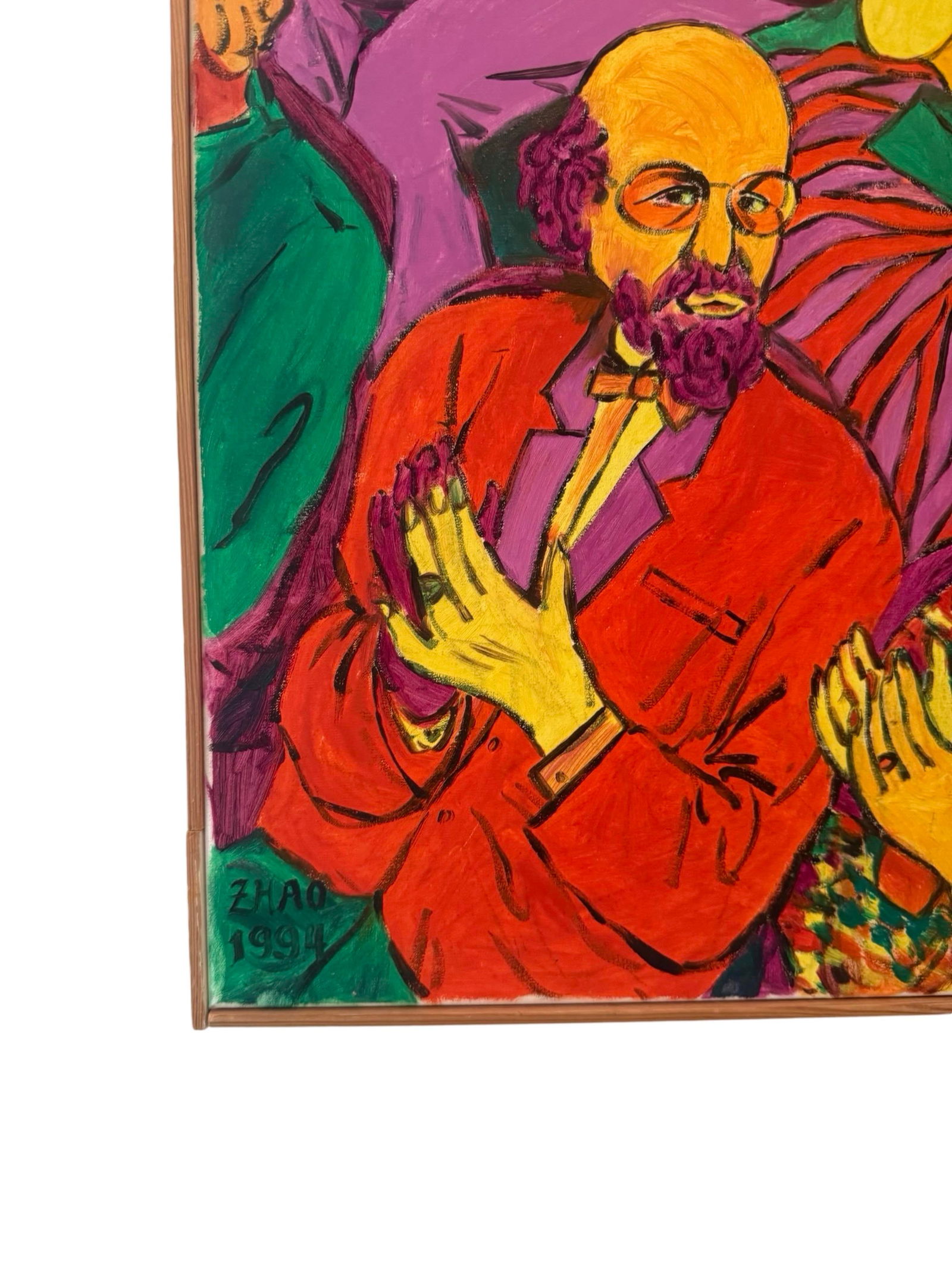 "Applause" - Expressive Contemporary Figurative Painting by Zhao, 1994 - 8