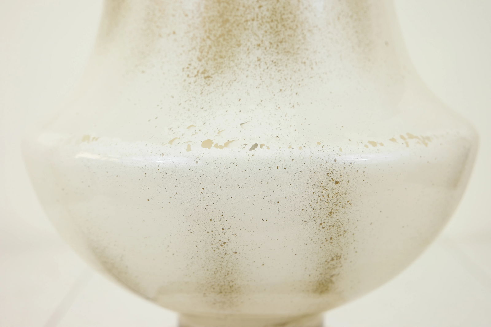 Vintage Glass & Bronze Table Lamp - 6