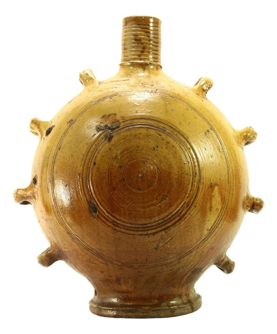 Early Raeren Salt Glazed Stoneware X-Large Pilgrim's Canteen Flask (1 of 12)