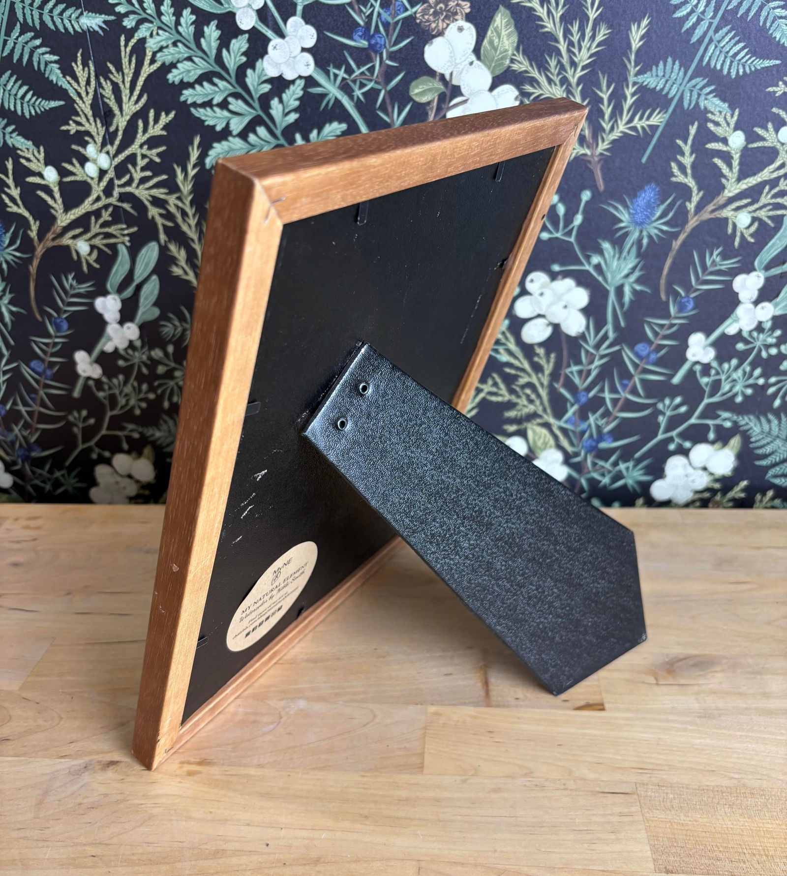 Blue Berry Stem Original Water Color Painting Signed and Framed - 2