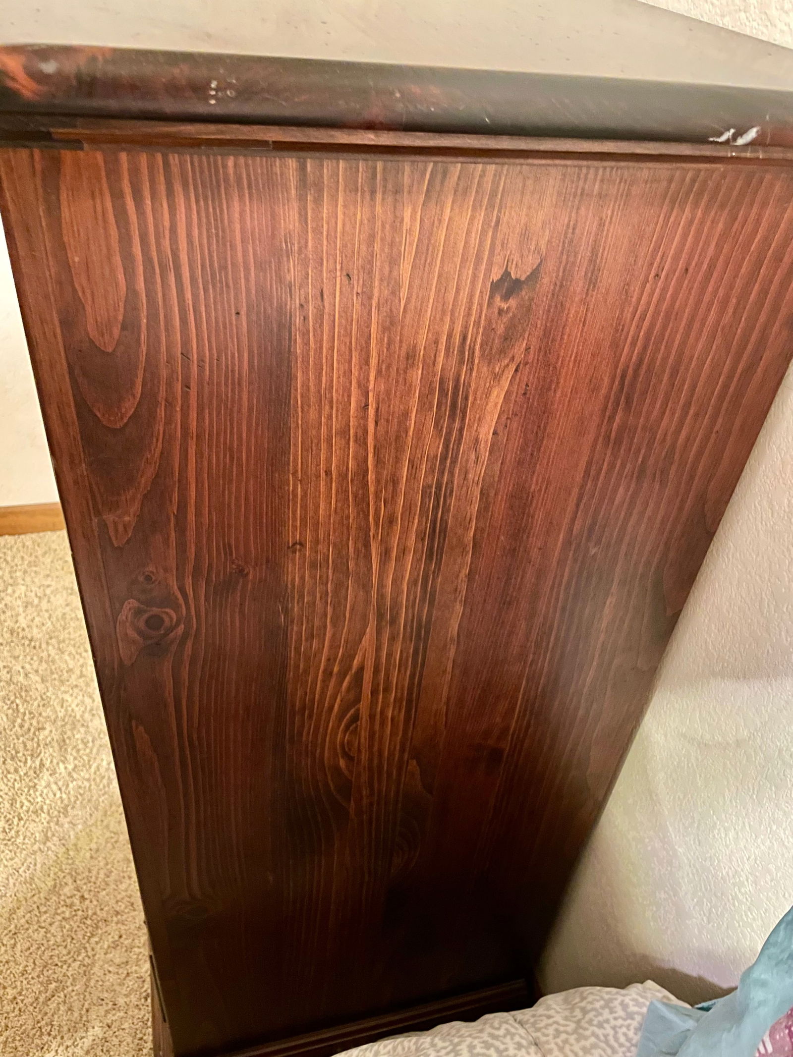 1970s Ethan Allen Old Tavern Collection Pine High Chest 7 Drawers - 4