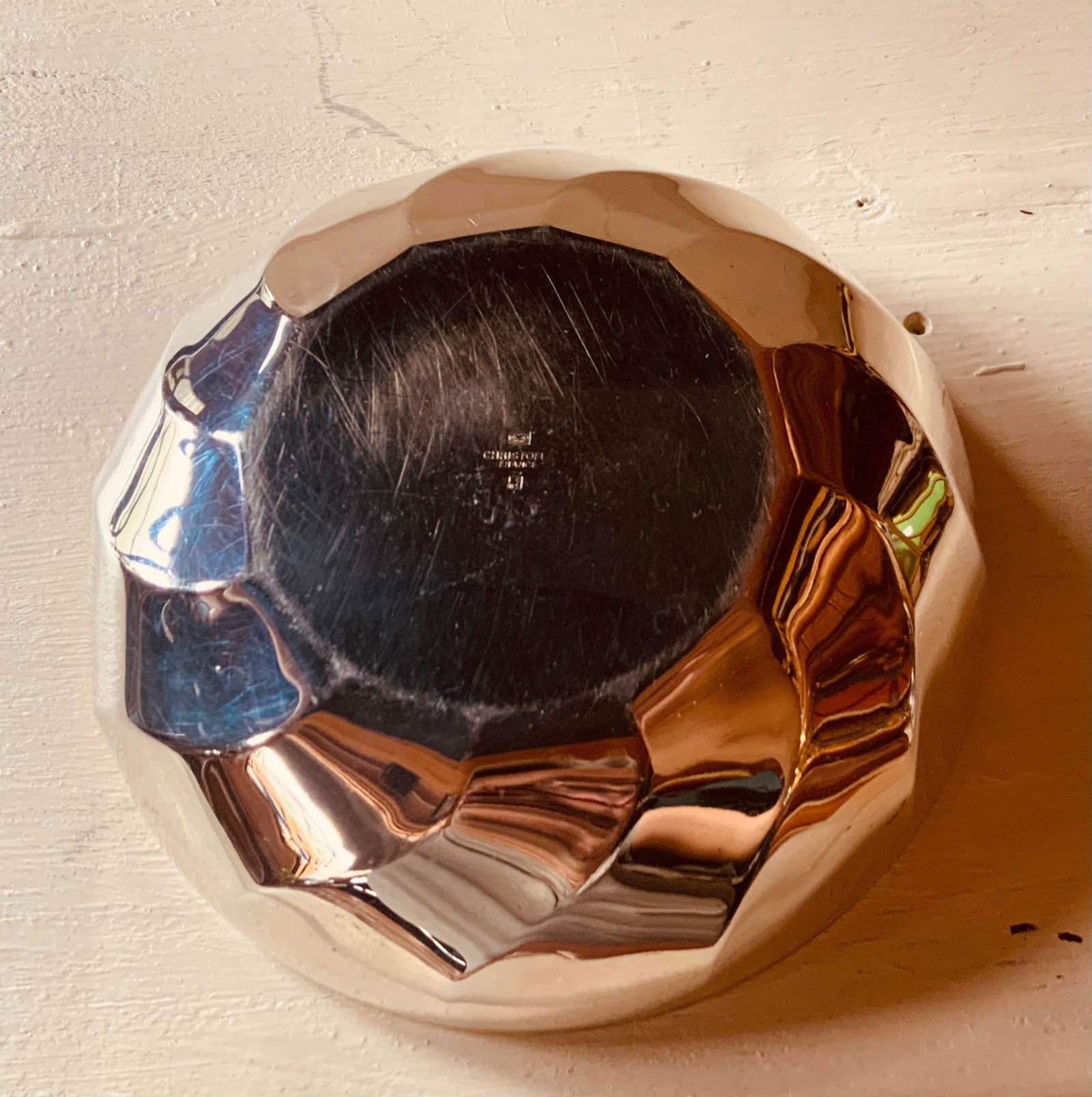 Exceptional Christofle French Silverplate Wine Coaster - Art Deco Elegance - 5