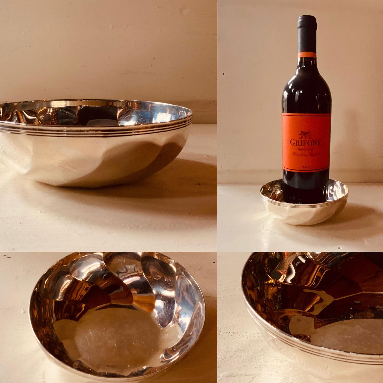 Exceptional Christofle French Silverplate Wine Coaster - Art Deco Elegance - 8