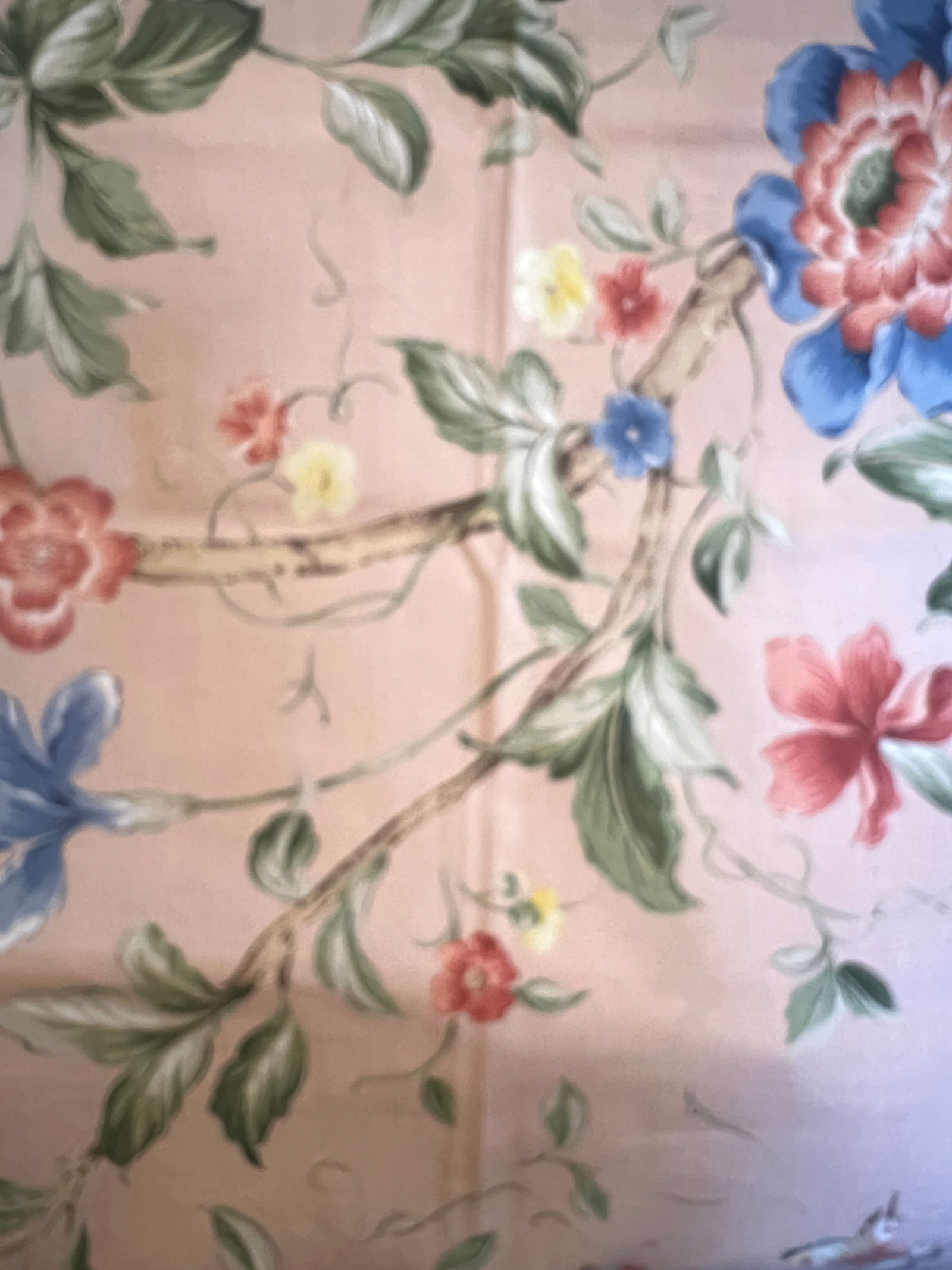 Vintage Scalamandre Floral Print Fabric - 4