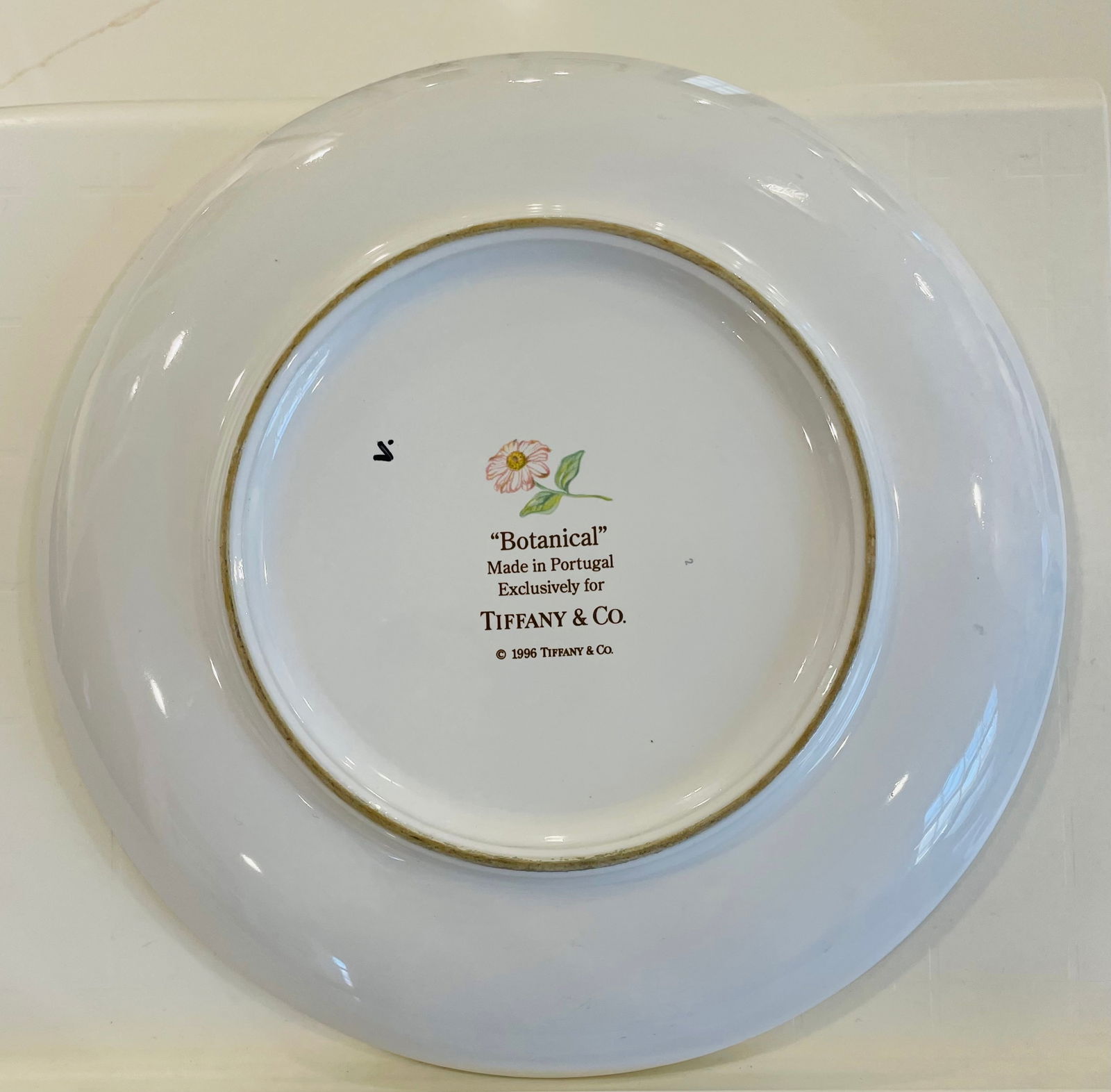 Discontinued Tiffany "Botanical" Plate - 1996 - 2