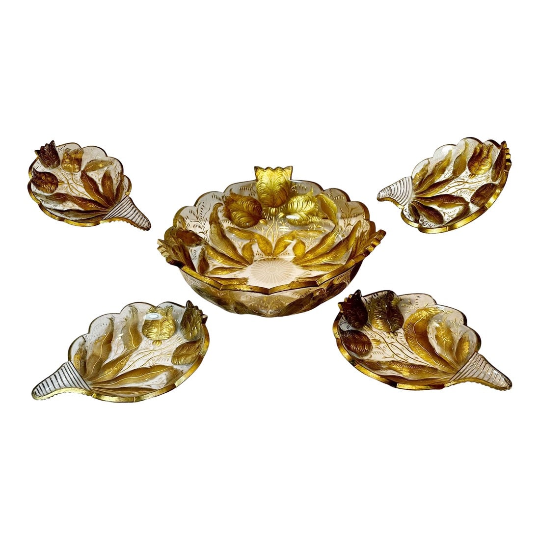 19th Century Baccarat Style Berry Set- 5 Piece Set (1 of 12)