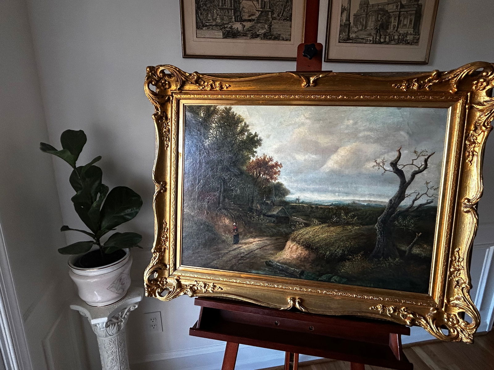 Late 19th Century Joseph Thors Antique Original Oil Painting, English Landscape Woodland Path - 3